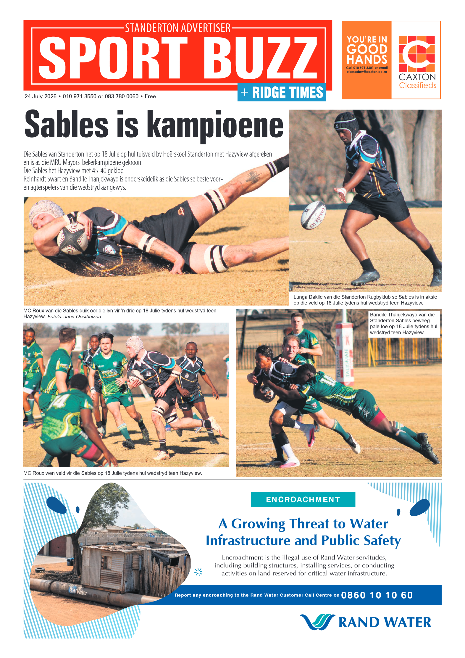 Standerton Advertiser 24 July 2026 page 8