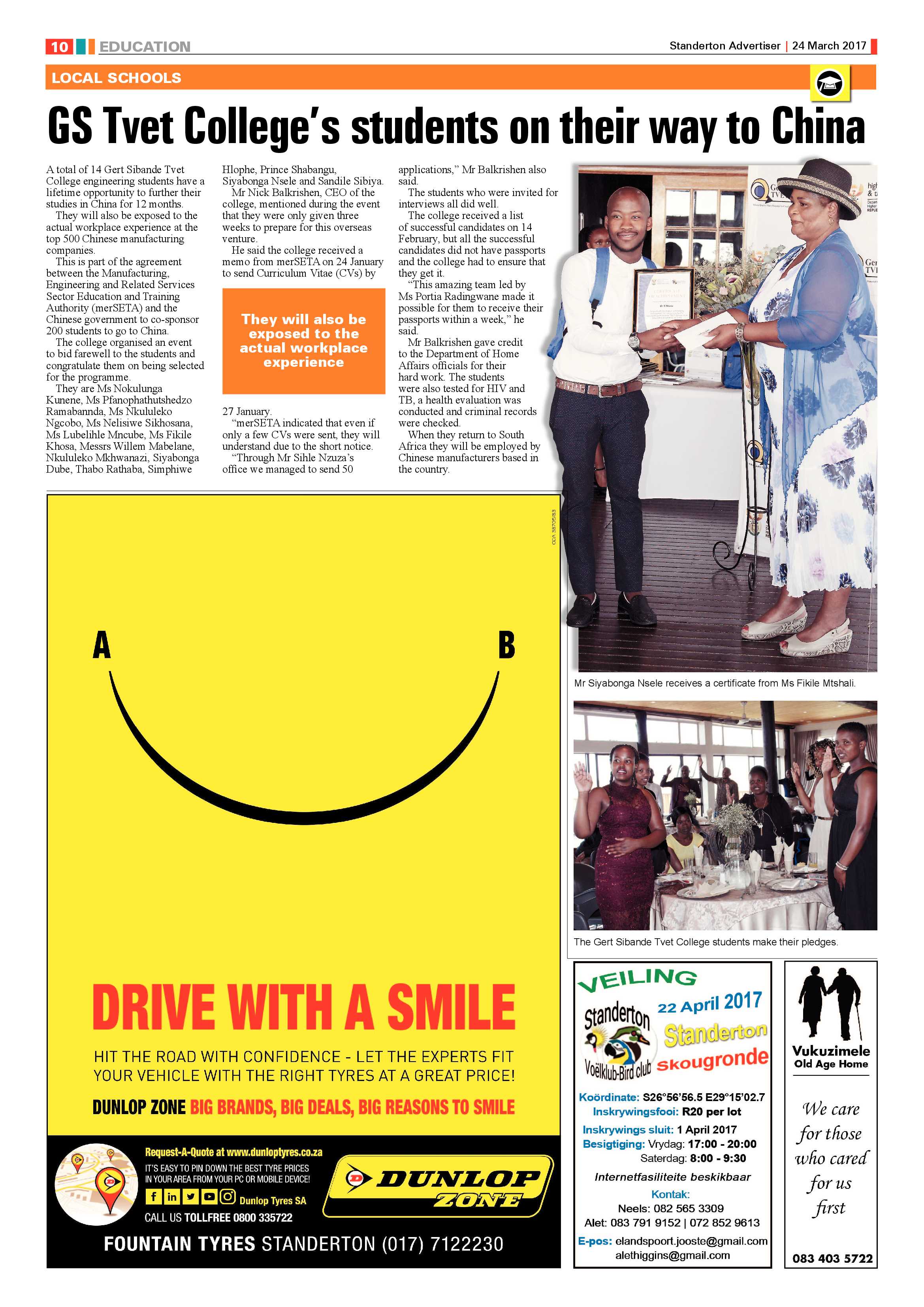 Standerton Advertiser 24 March 2017 page 10