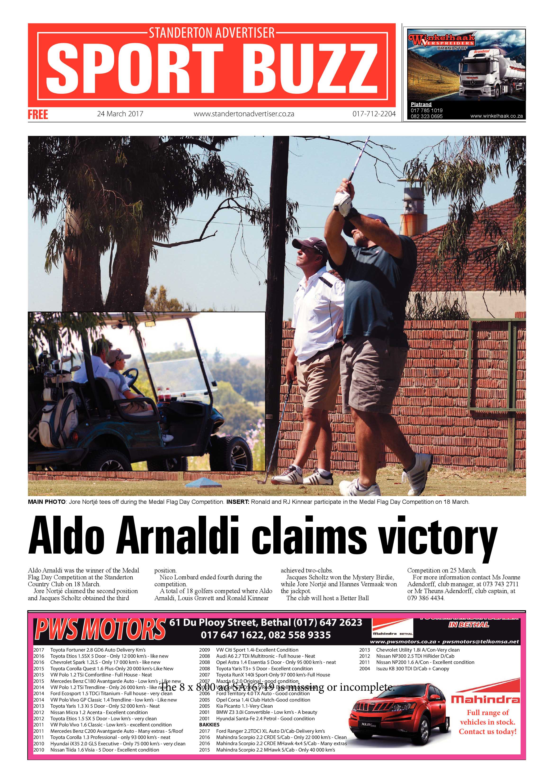 Standerton Advertiser 24 March 2017 page 12
