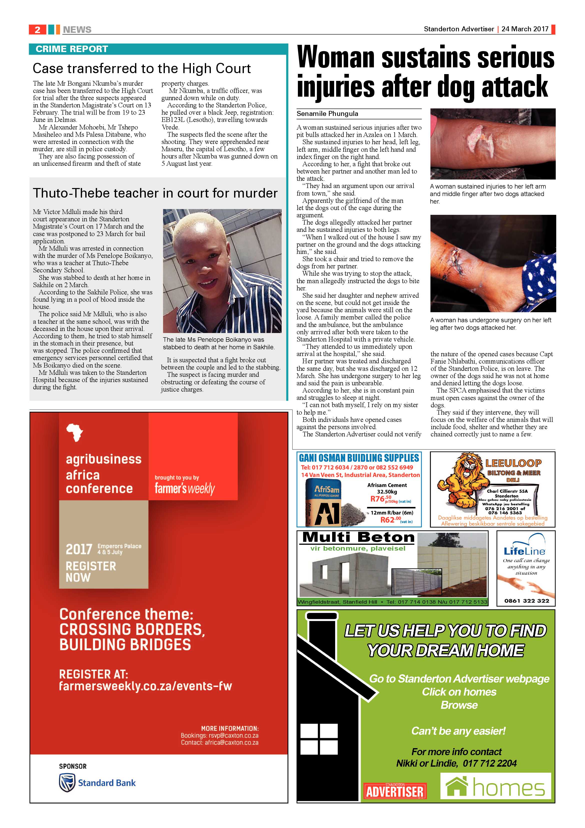 Standerton Advertiser 24 March 2017 page 2
