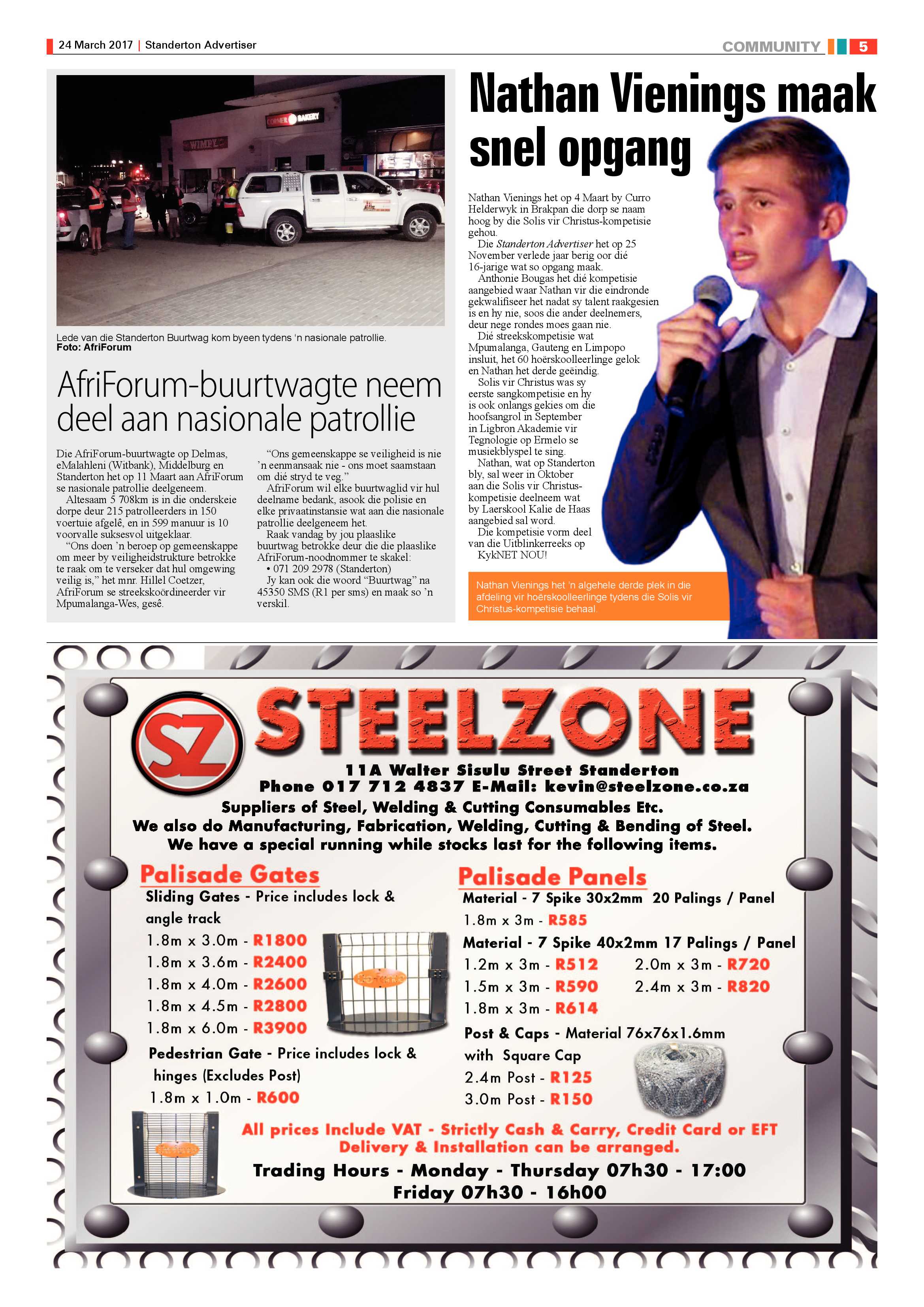 Standerton Advertiser 24 March 2017 page 5