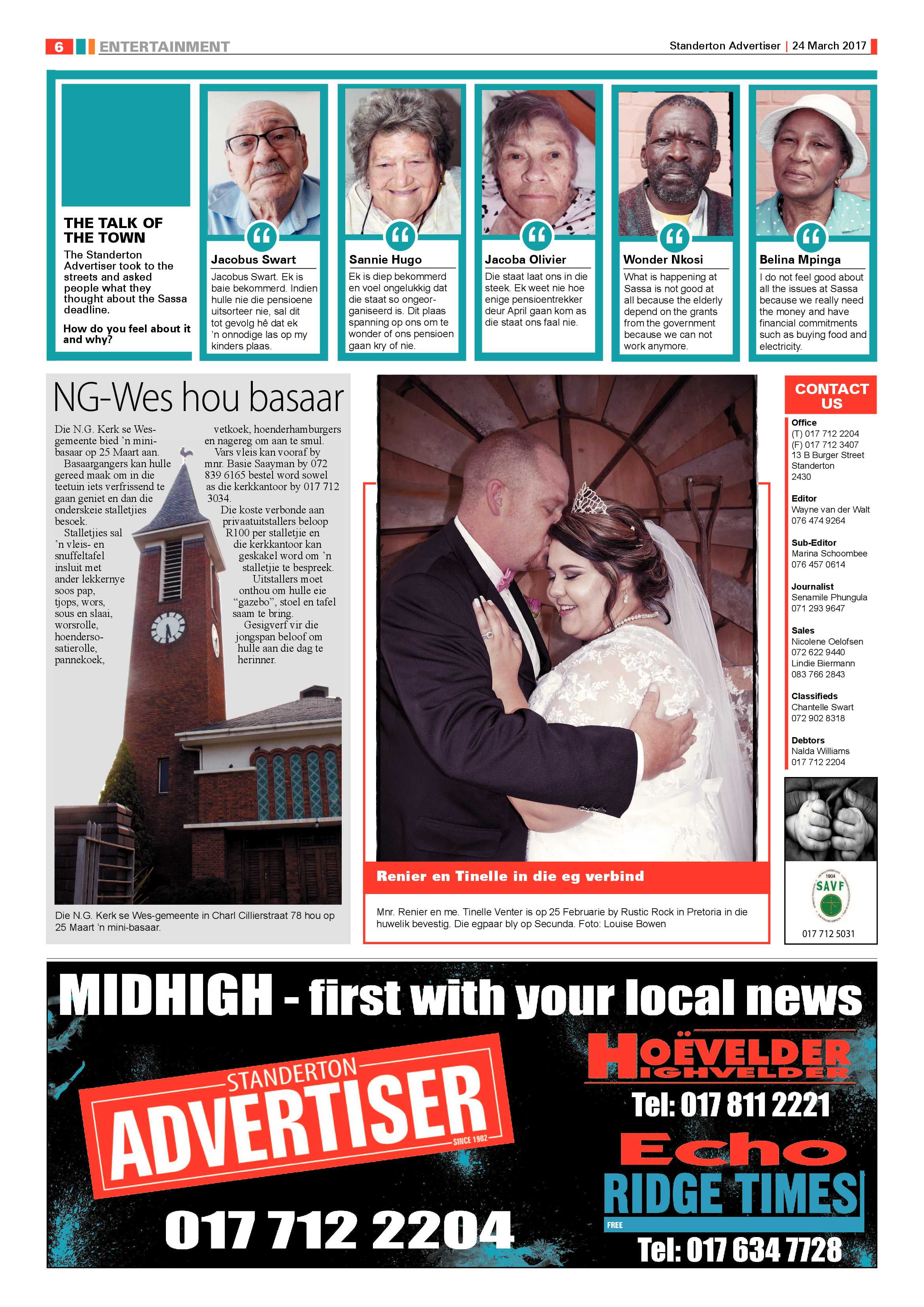 Standerton Advertiser 24 March 2017 page 6