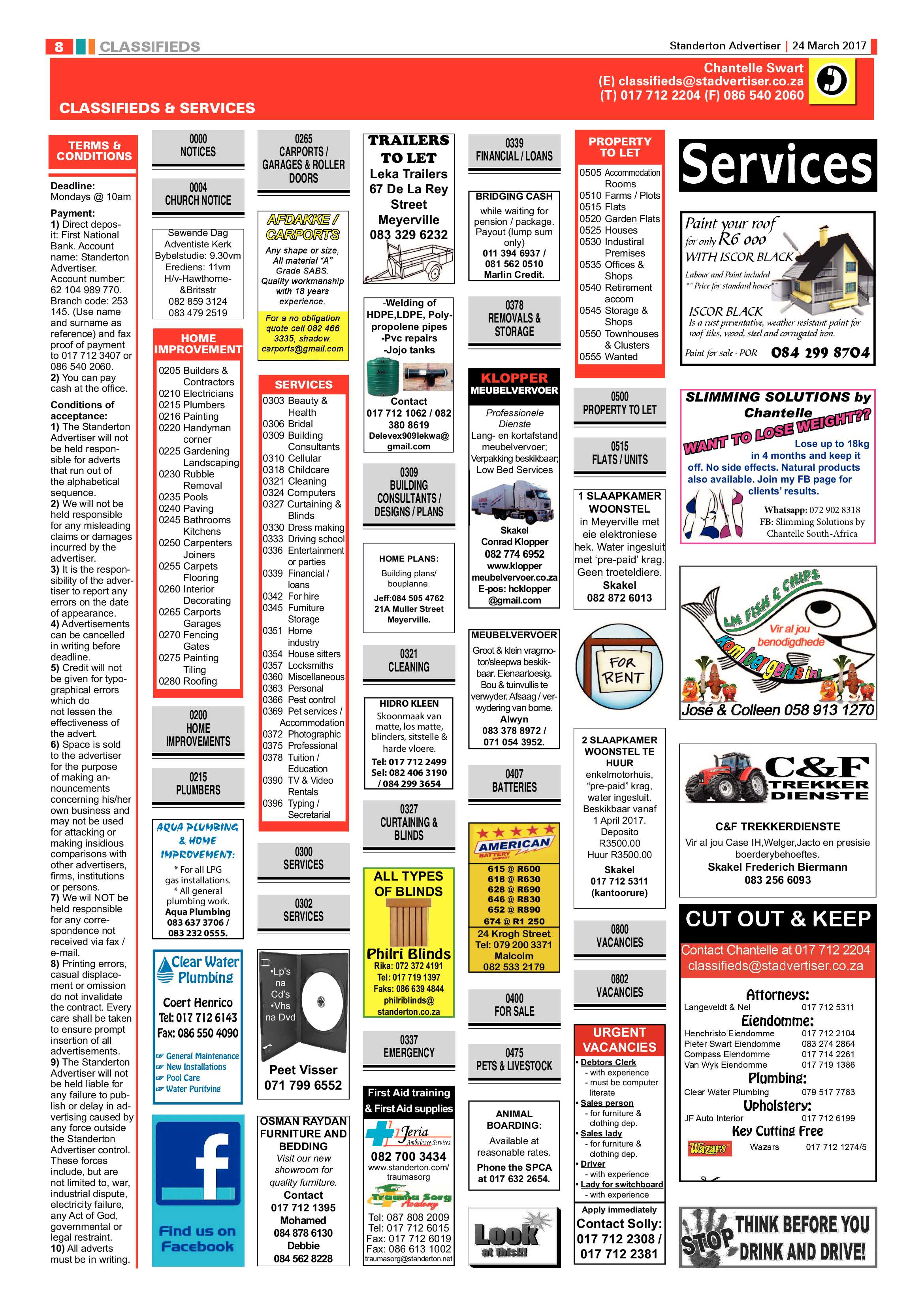 Standerton Advertiser 24 March 2017 page 8