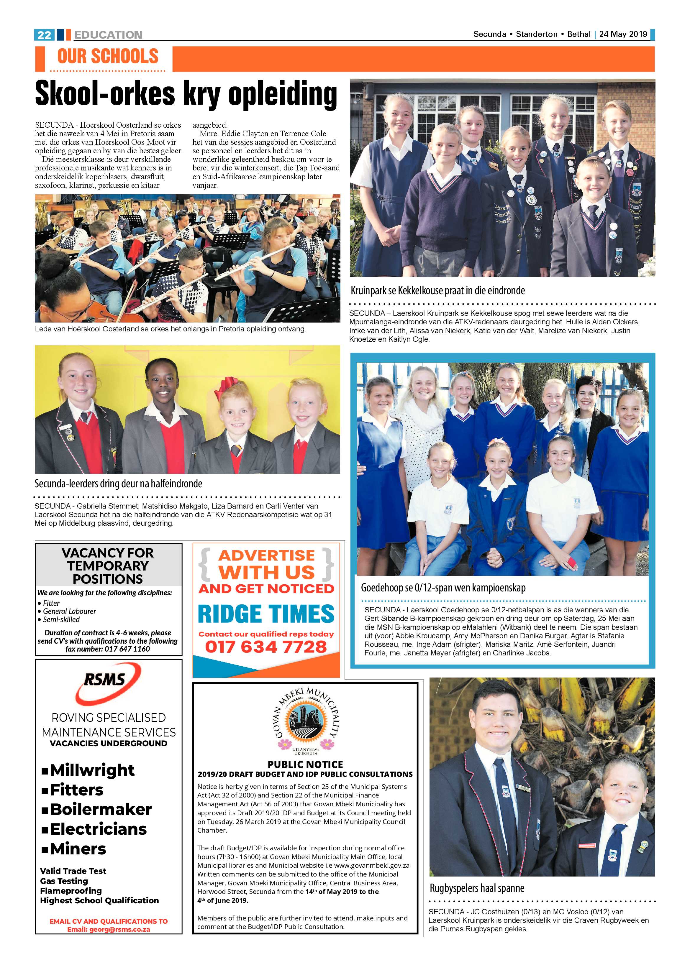 Standerton Advertiser 24 May 2019 page 28