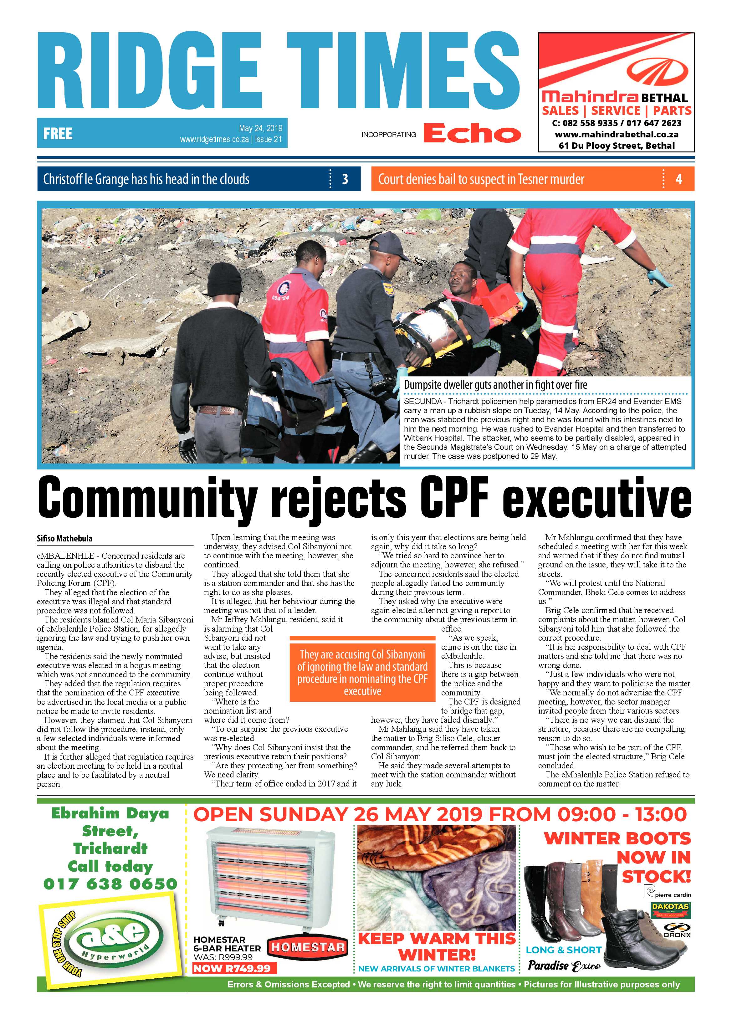 Standerton Advertiser 24 May 2019 page 7