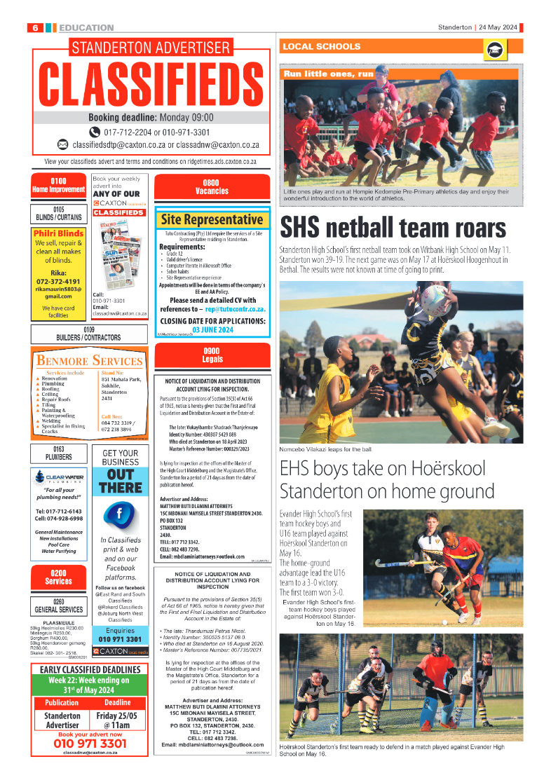 Standerton Advertiser 24 May 2024 page 6