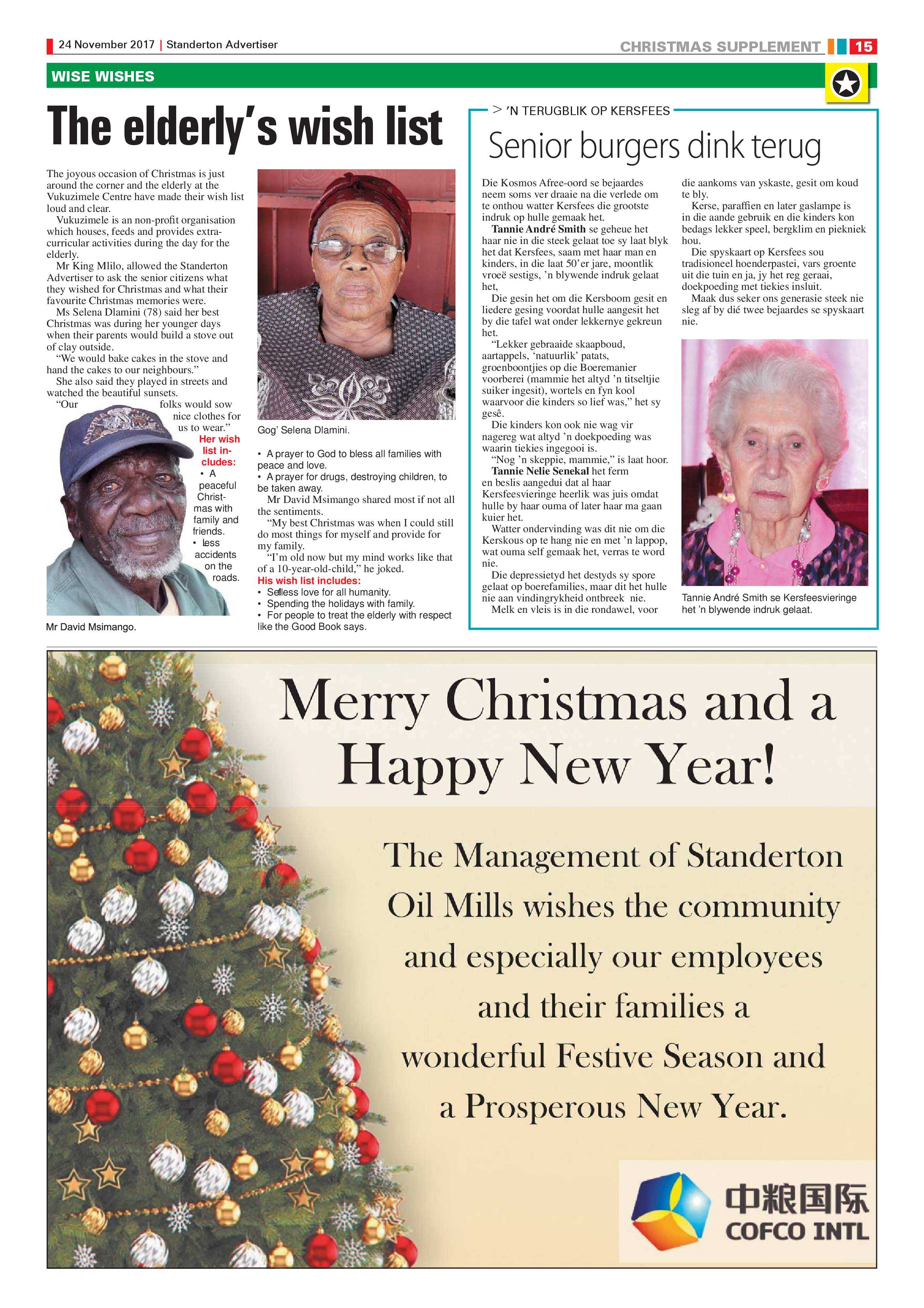 Standerton Advertiser 24 November 2017 page 15