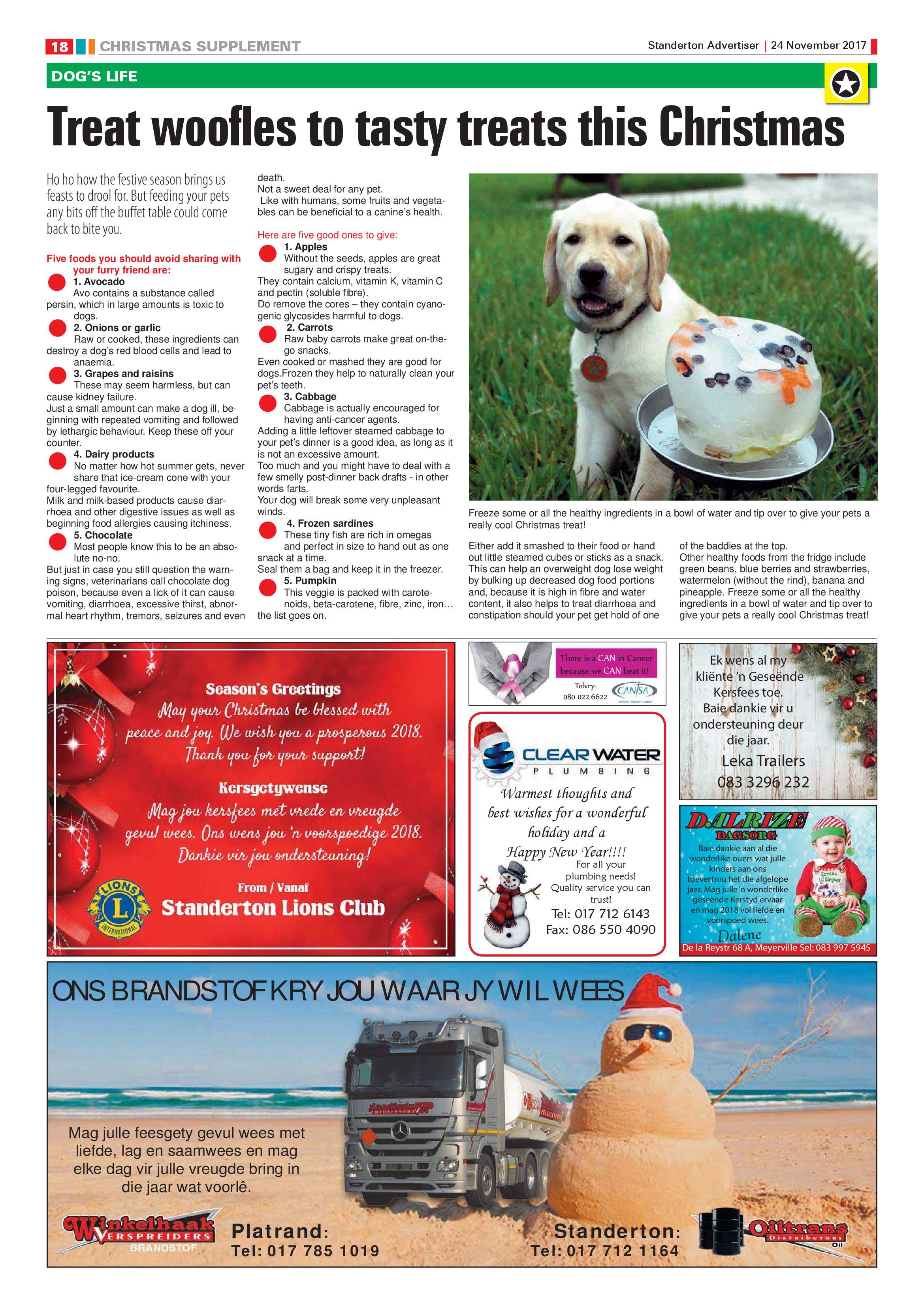 Standerton Advertiser 24 November 2017 page 18