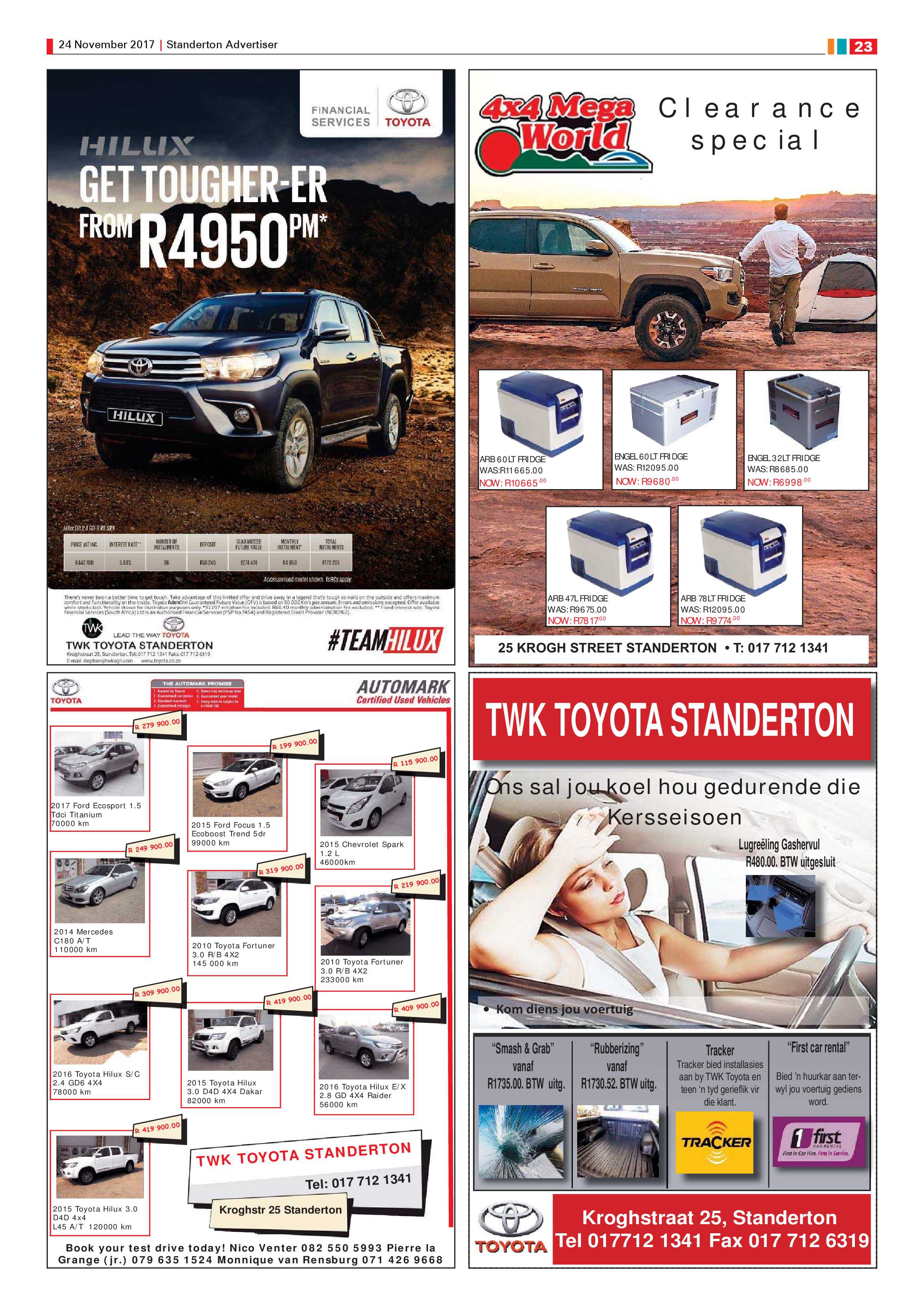 Standerton Advertiser 24 November 2017 page 23
