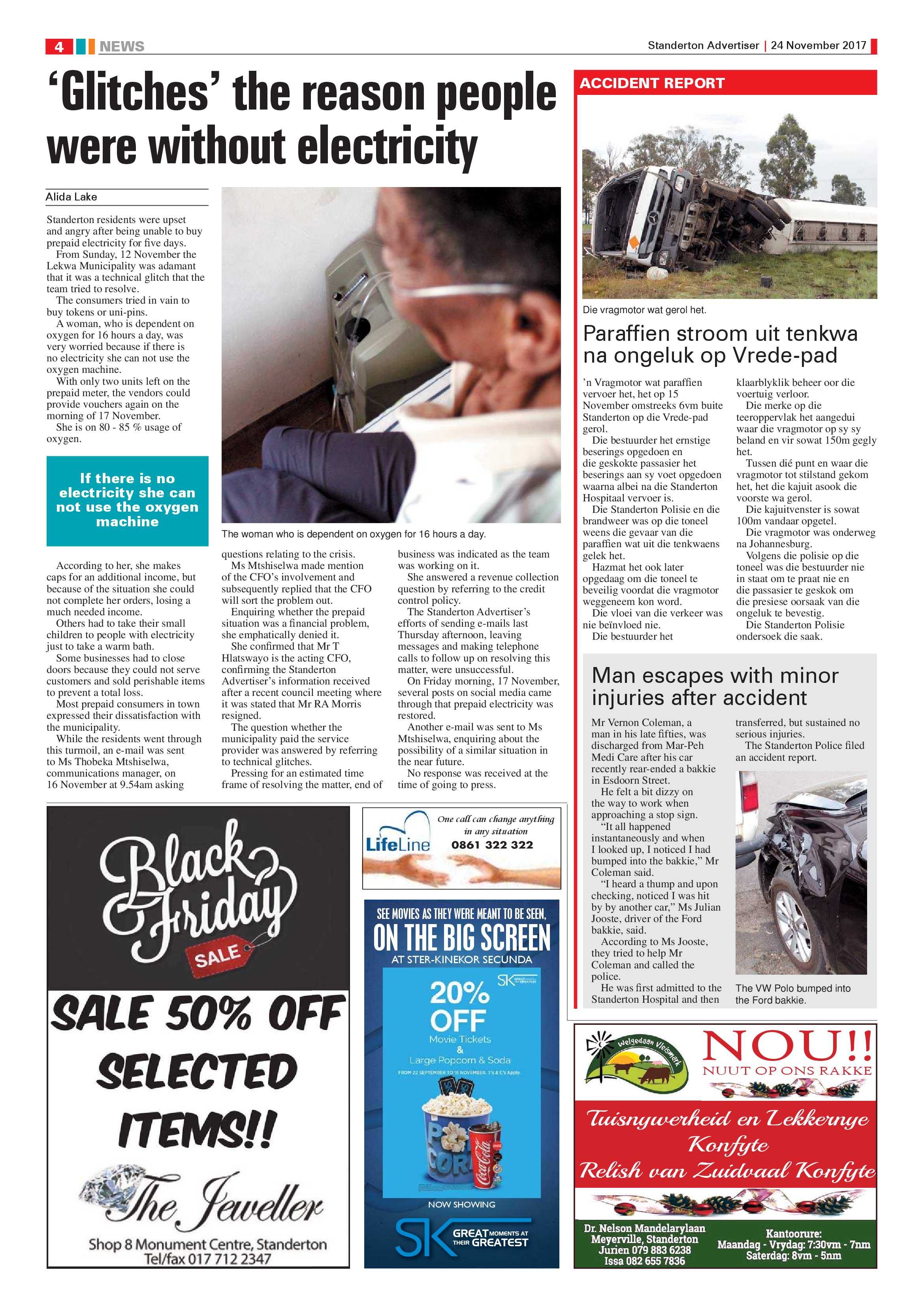 Standerton Advertiser 24 November 2017 page 4