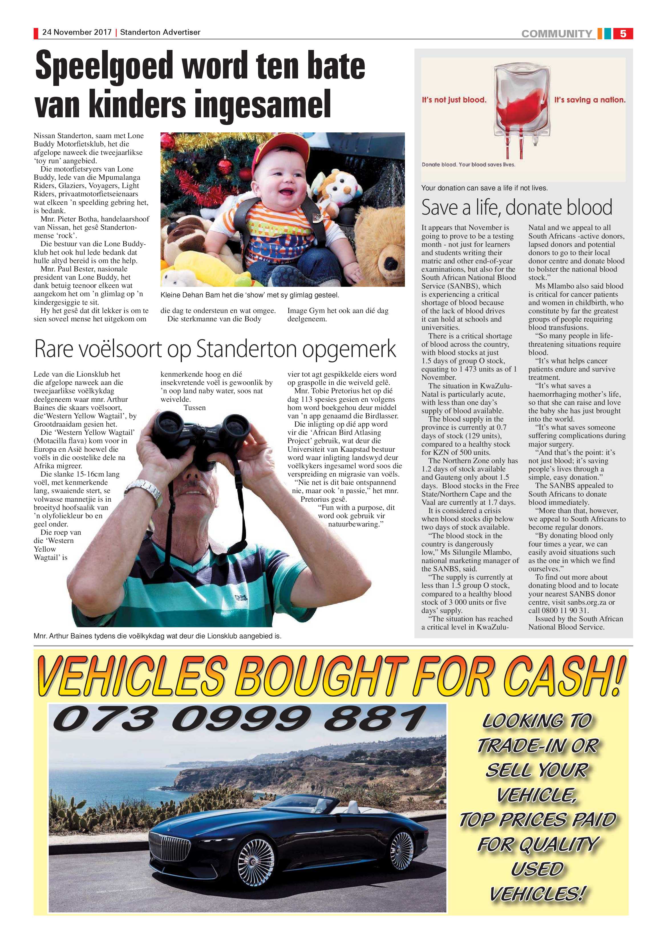 Standerton Advertiser 24 November 2017 page 5