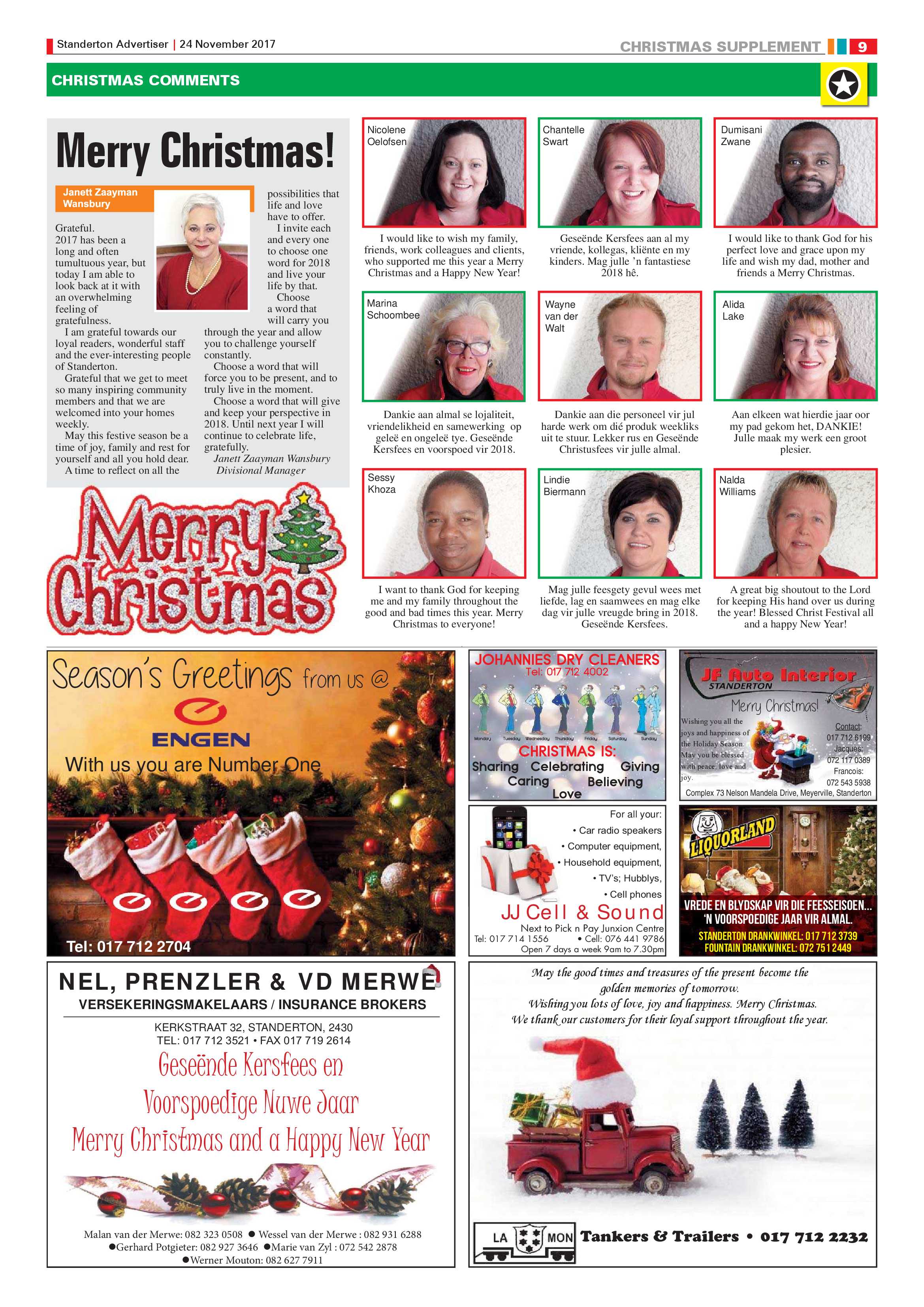 Standerton Advertiser 24 November 2017 page 9