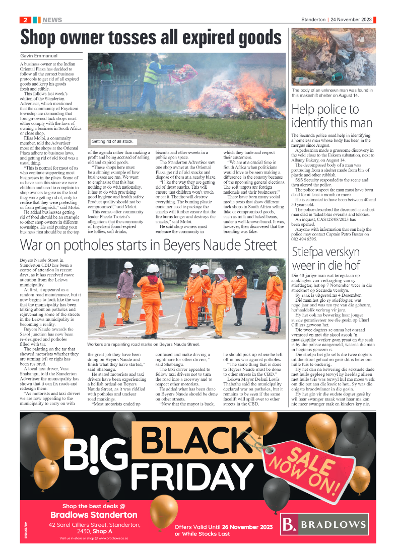 Standerton Advertiser 24 November 2023 page 2