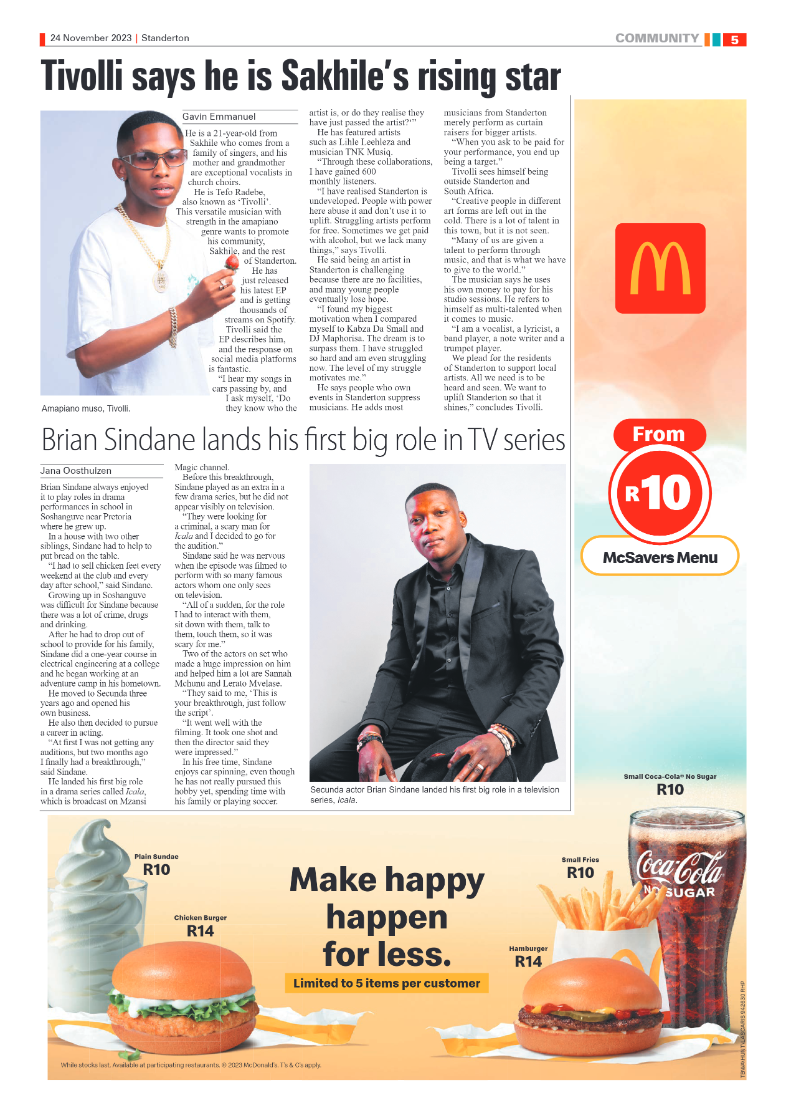 Standerton Advertiser 24 November 2023 page 5