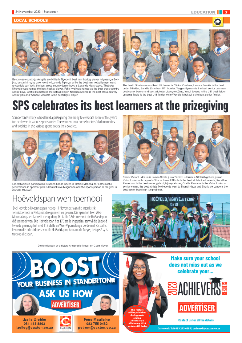 Standerton Advertiser 24 November 2023 page 7