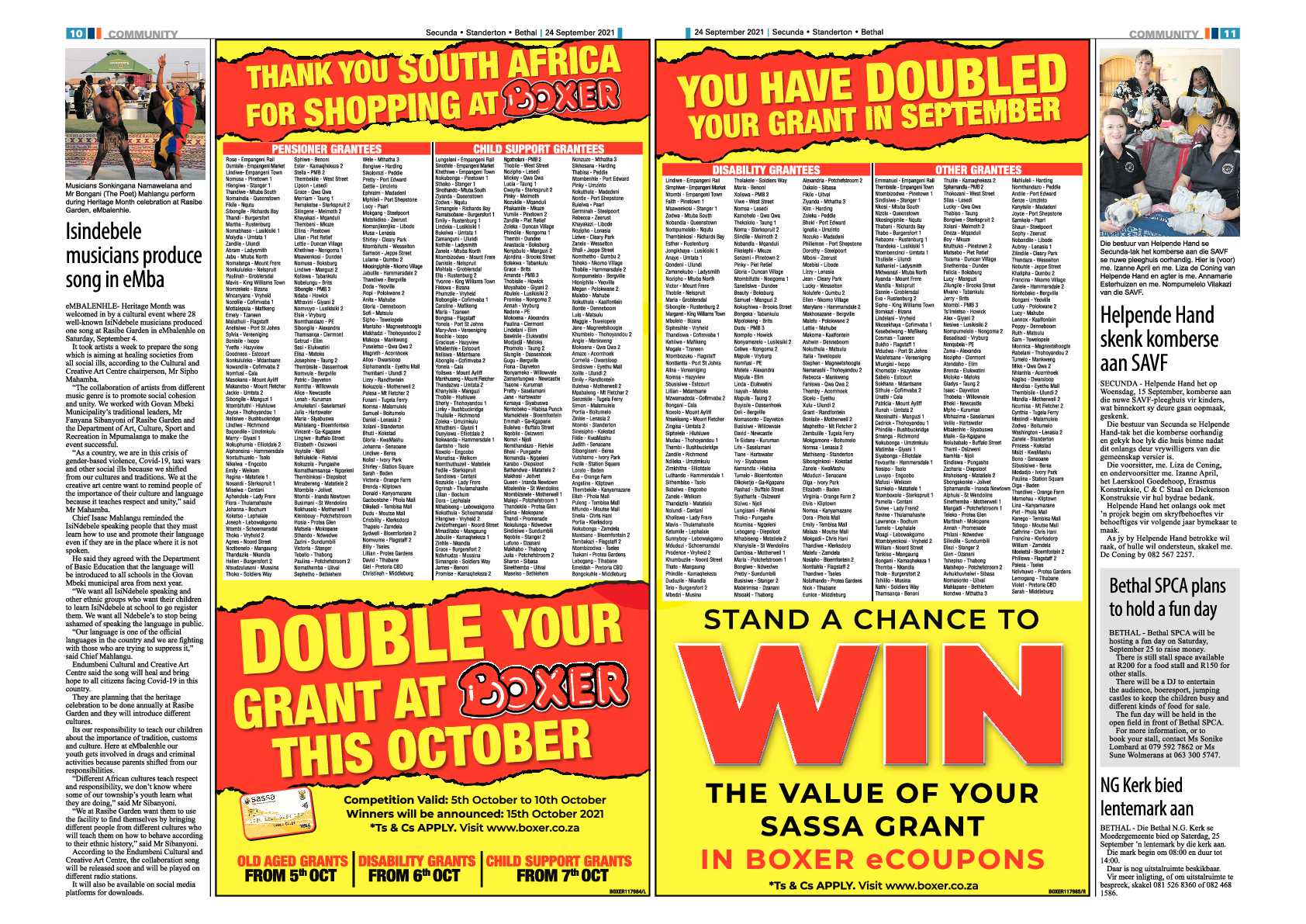 Standerton Advertiser 24 September 2021 page 10