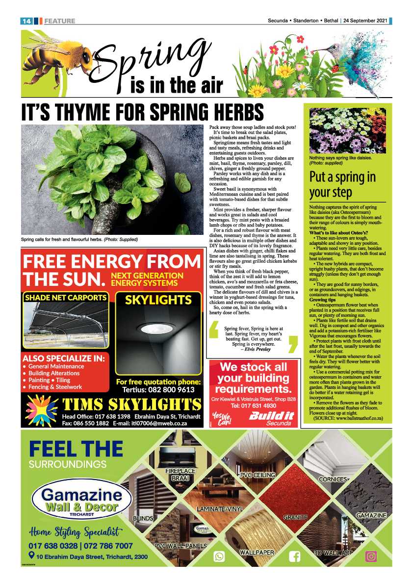 Standerton Advertiser 24 September 2021 page 13