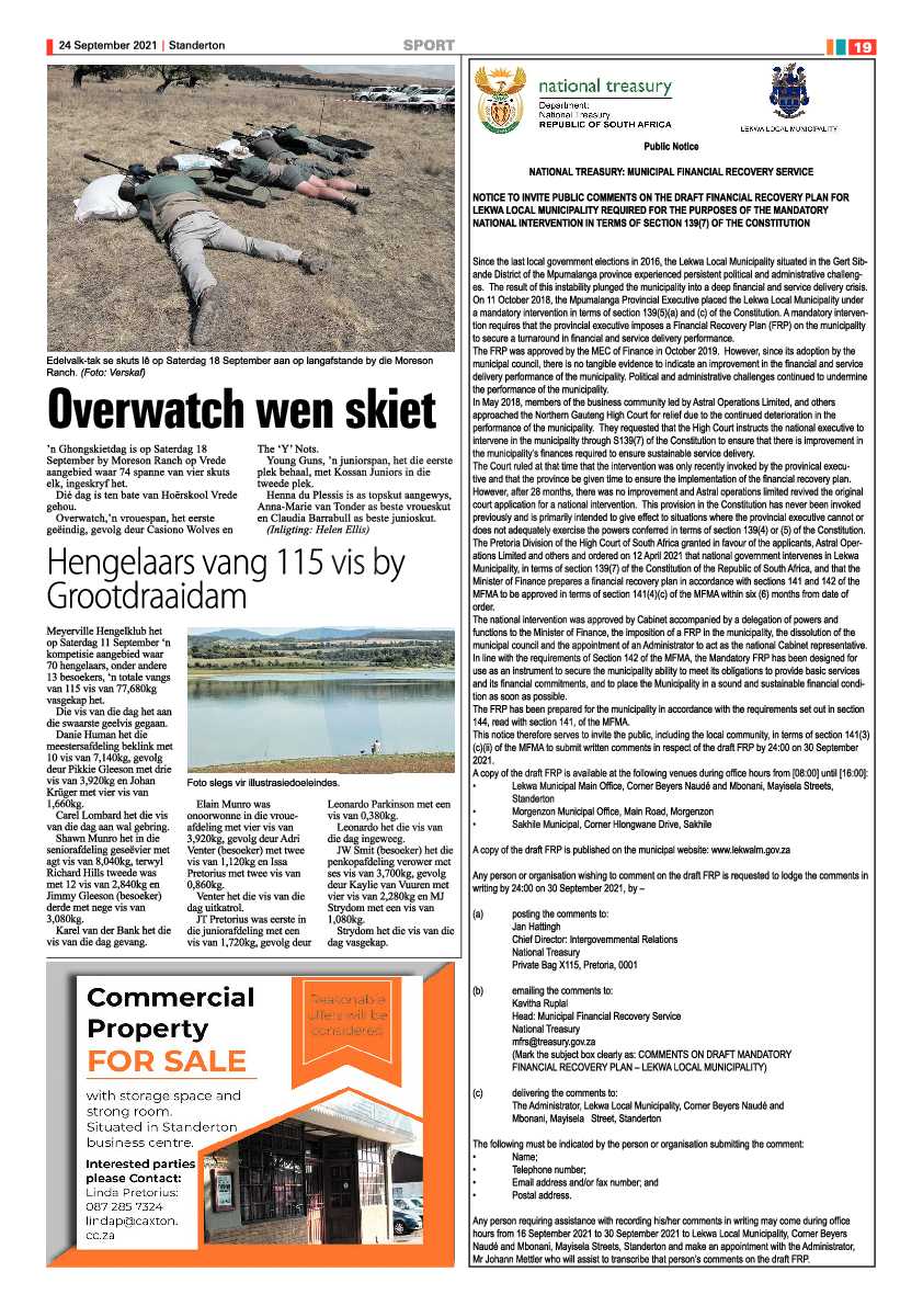 Standerton Advertiser 24 September 2021 page 18