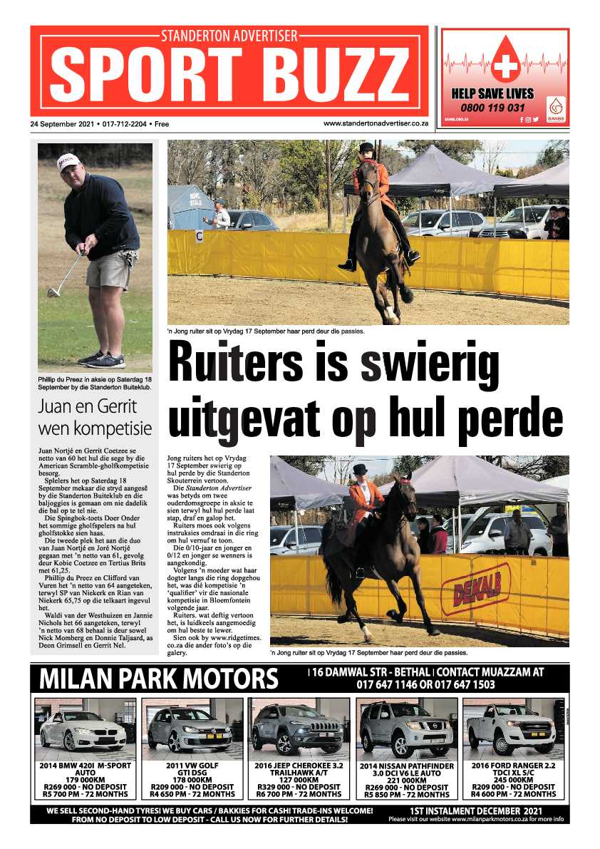 Standerton Advertiser 24 September 2021 page 19