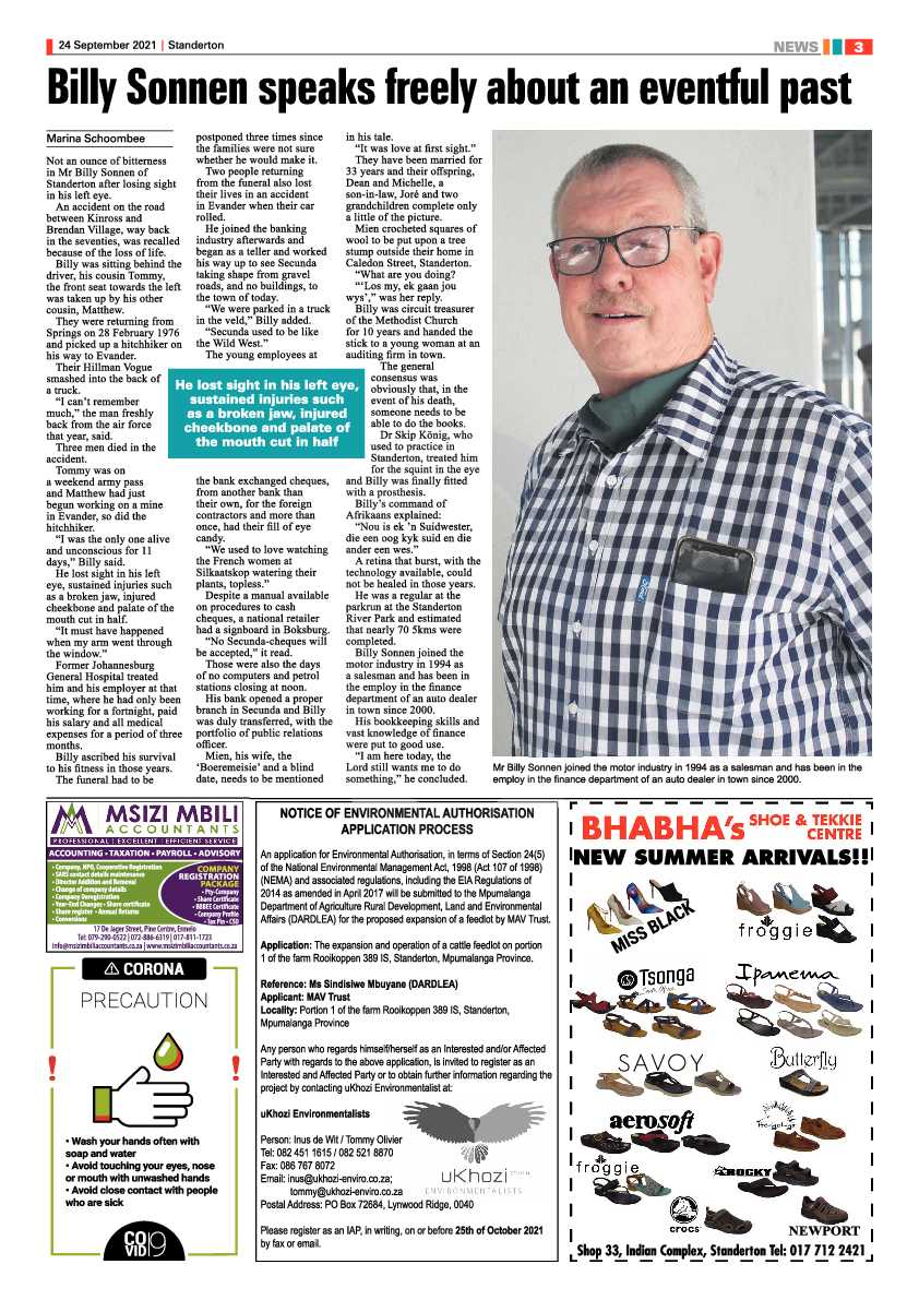 Standerton Advertiser 24 September 2021 page 3