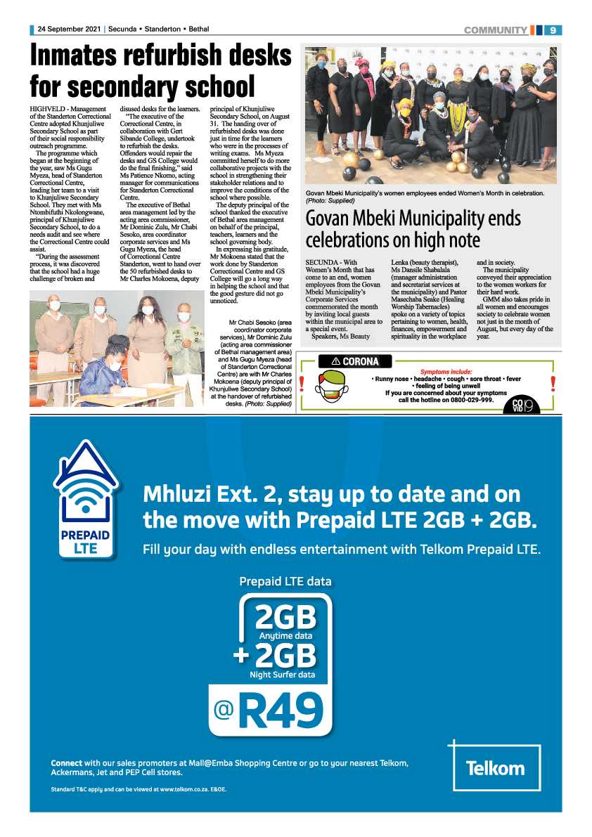 Standerton Advertiser 24 September 2021 page 9