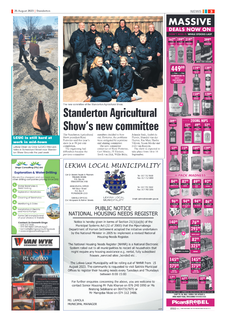 Standerton Advertiser 25 August 2023 page 3