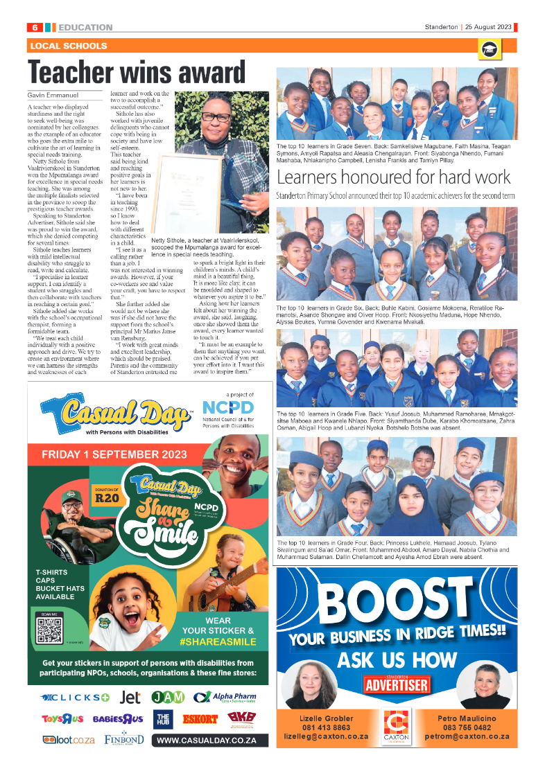 Standerton Advertiser 25 August 2023 page 6