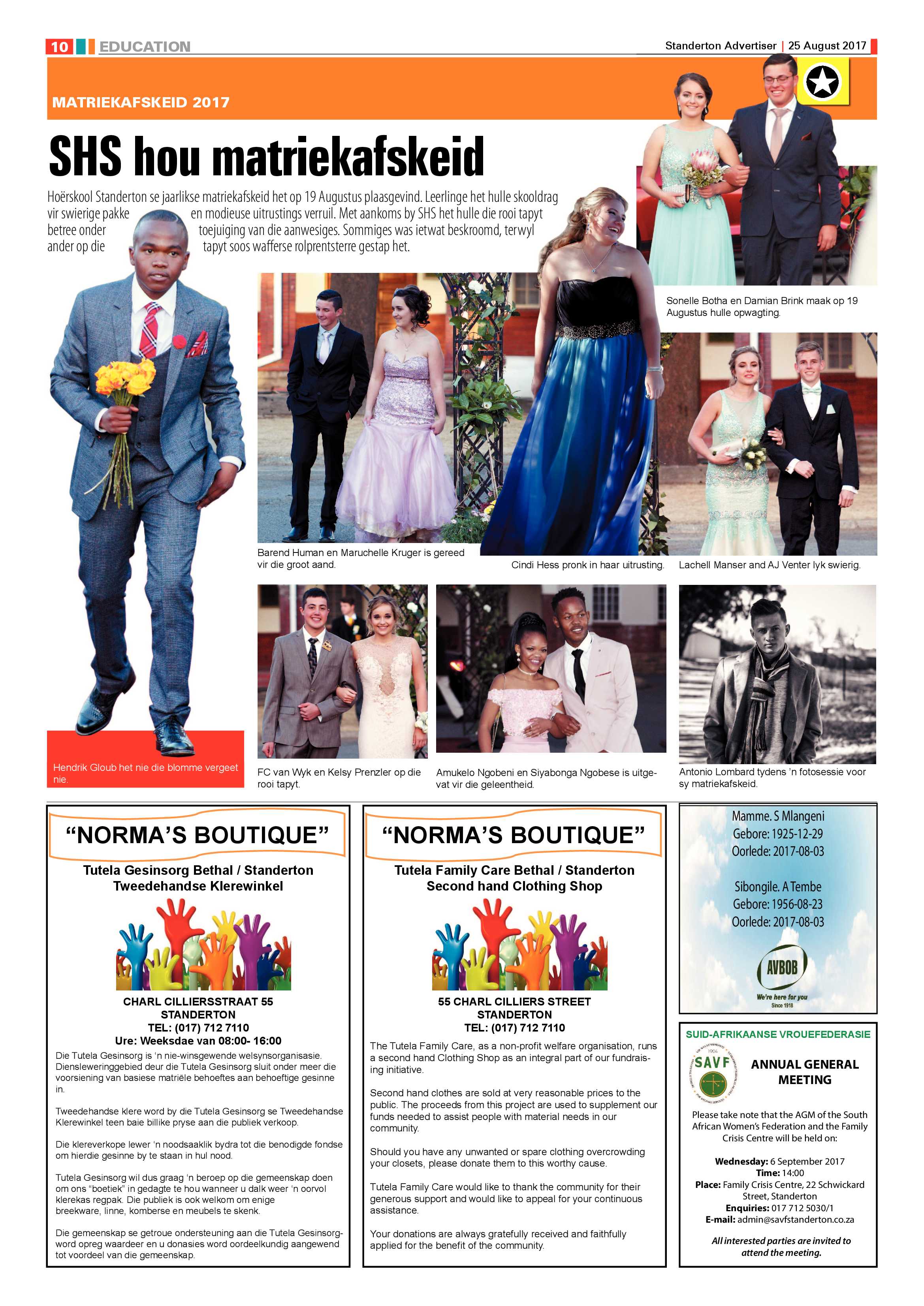 Standerton Advertiser, 25 August 2017 page 10