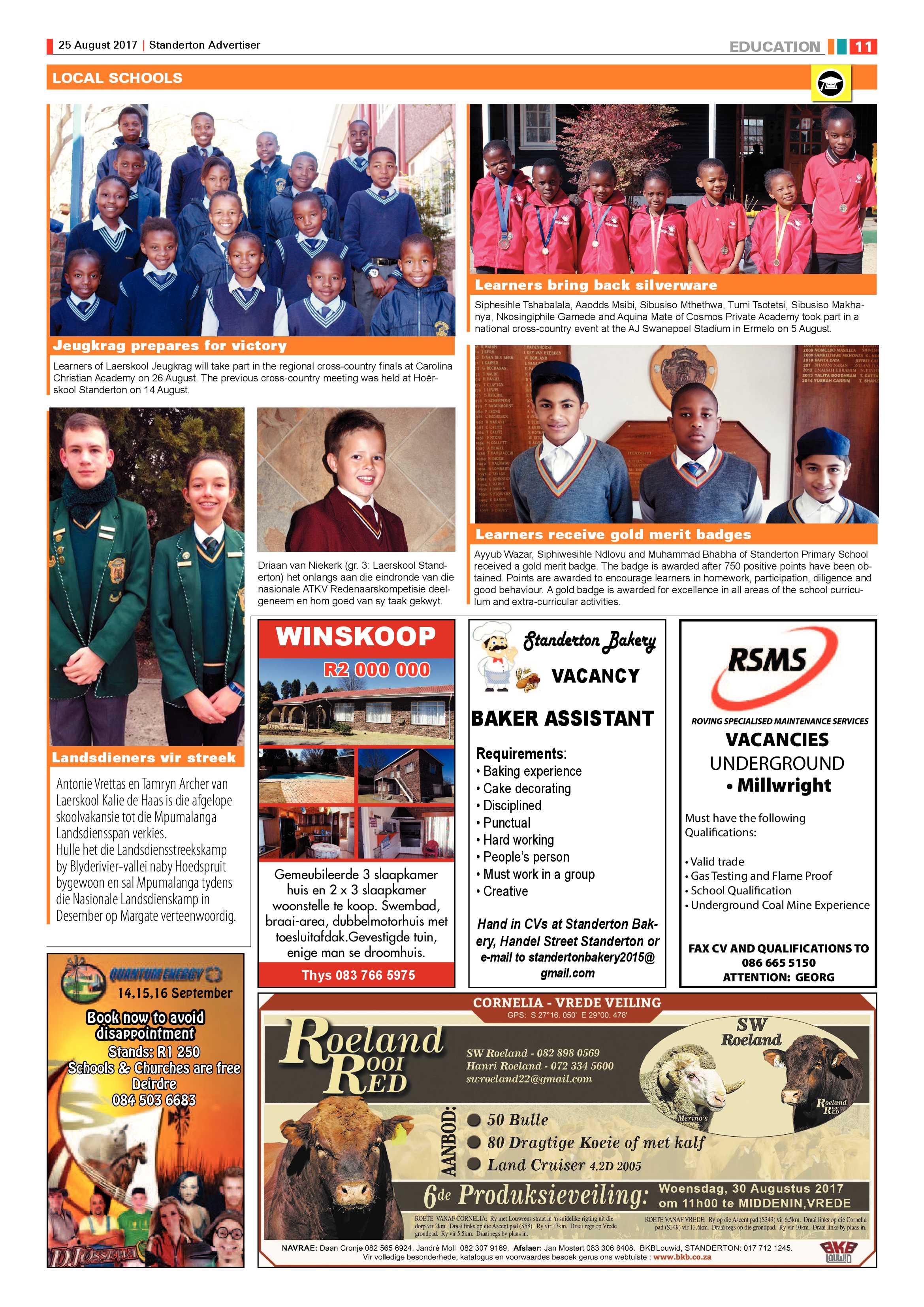 Standerton Advertiser, 25 August 2017 page 11