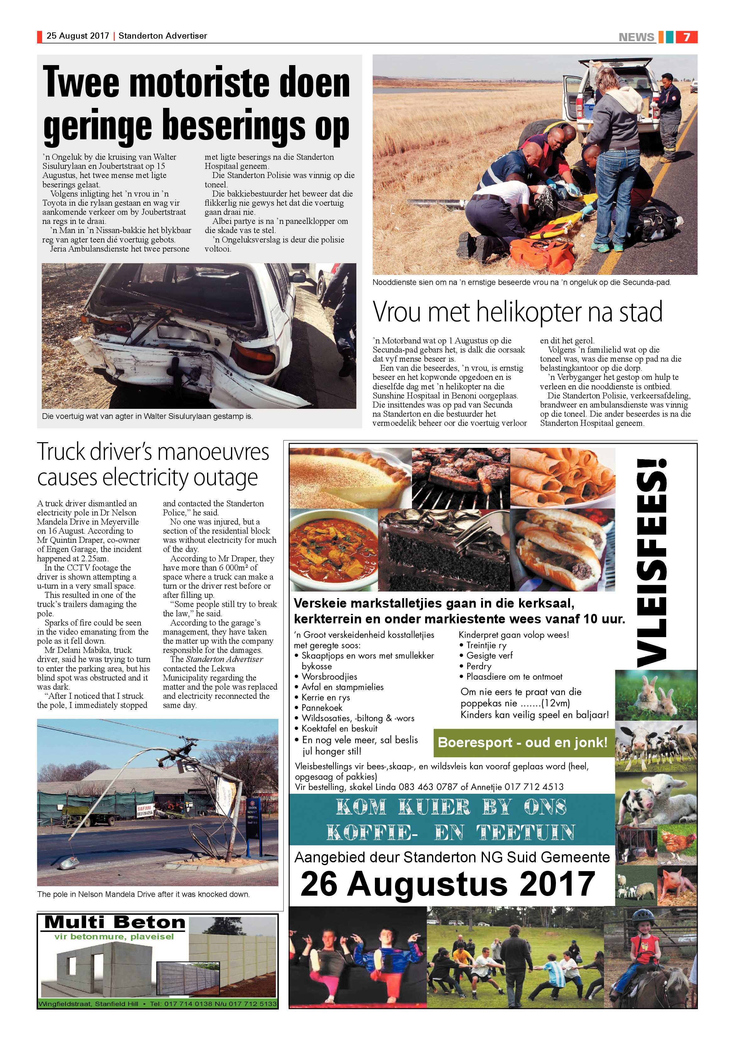 Standerton Advertiser, 25 August 2017 page 7