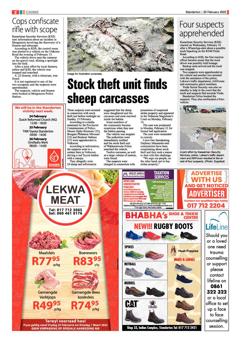Standerton Advertiser 25 February 2022 page 2