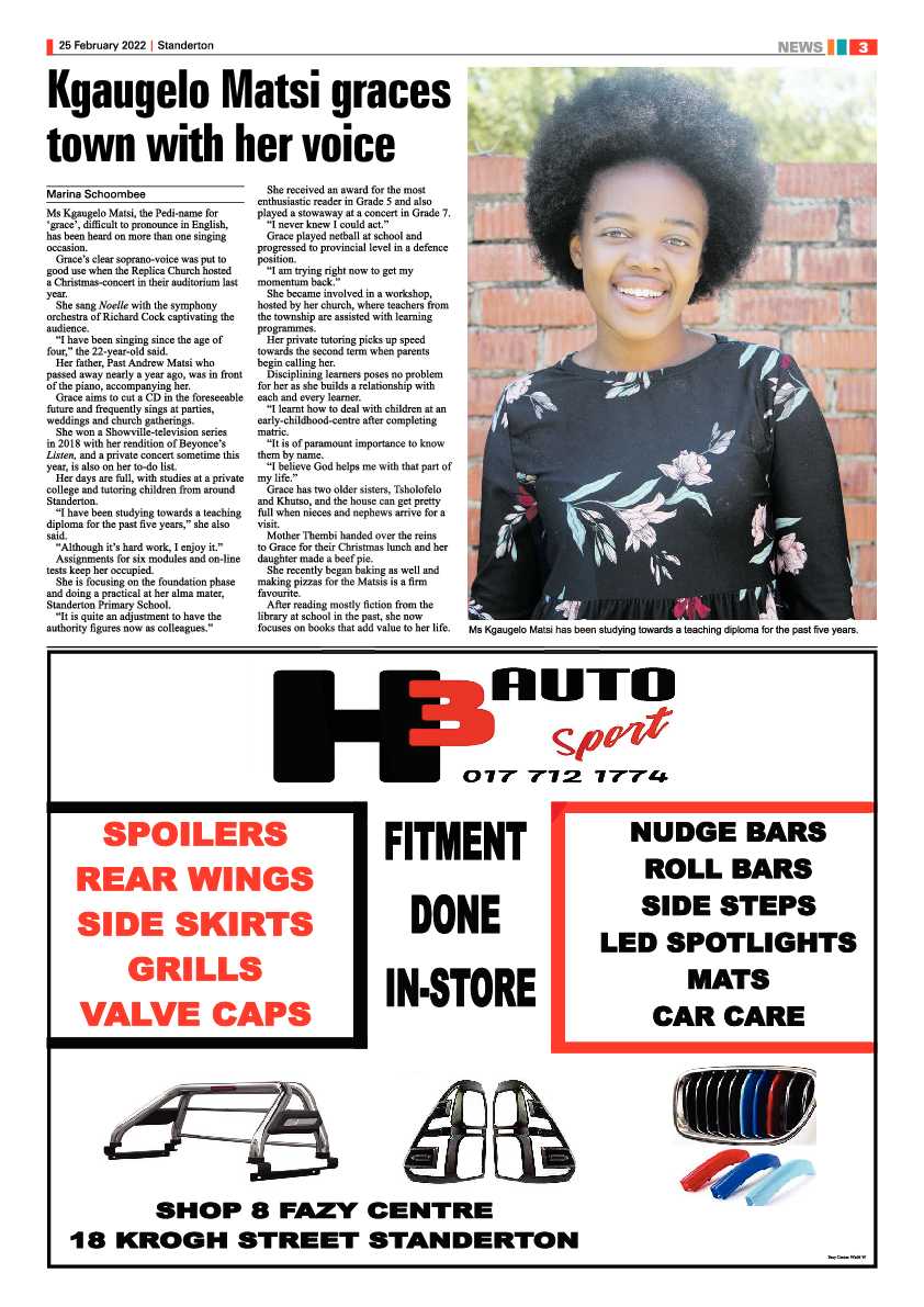Standerton Advertiser 25 February 2022 page 3