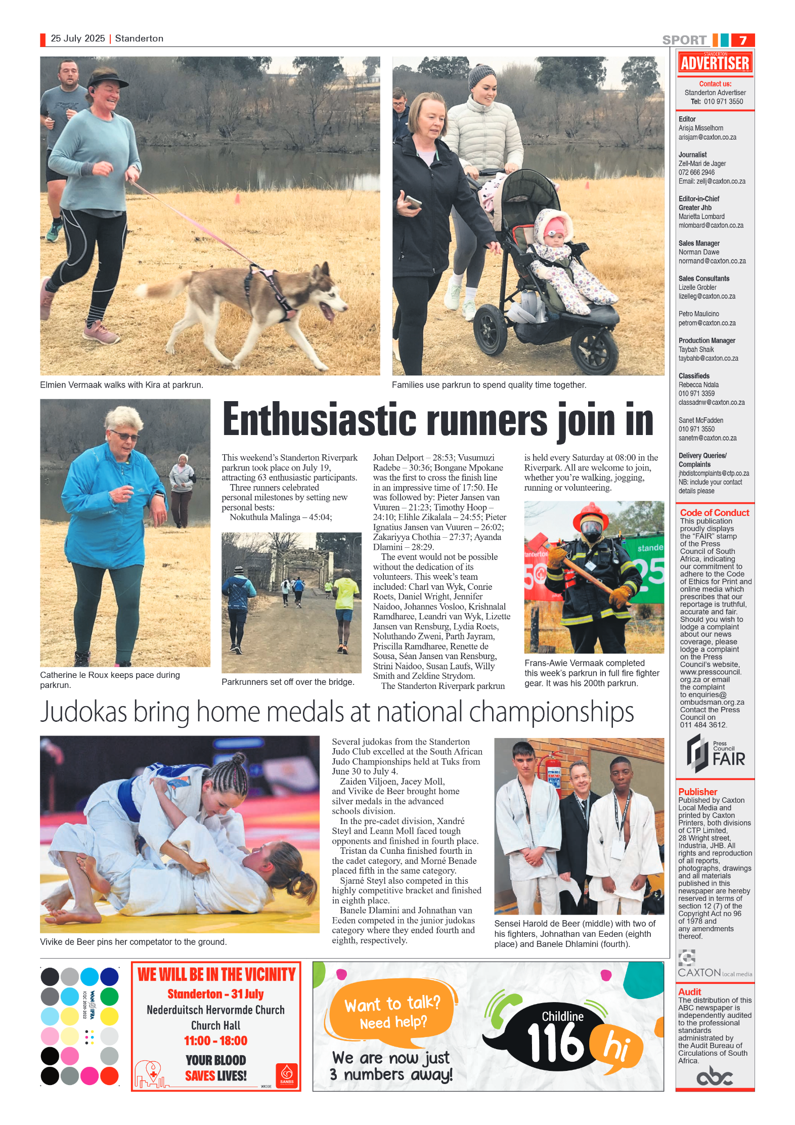 Standerton Advertiser 25 July 2025 page 7