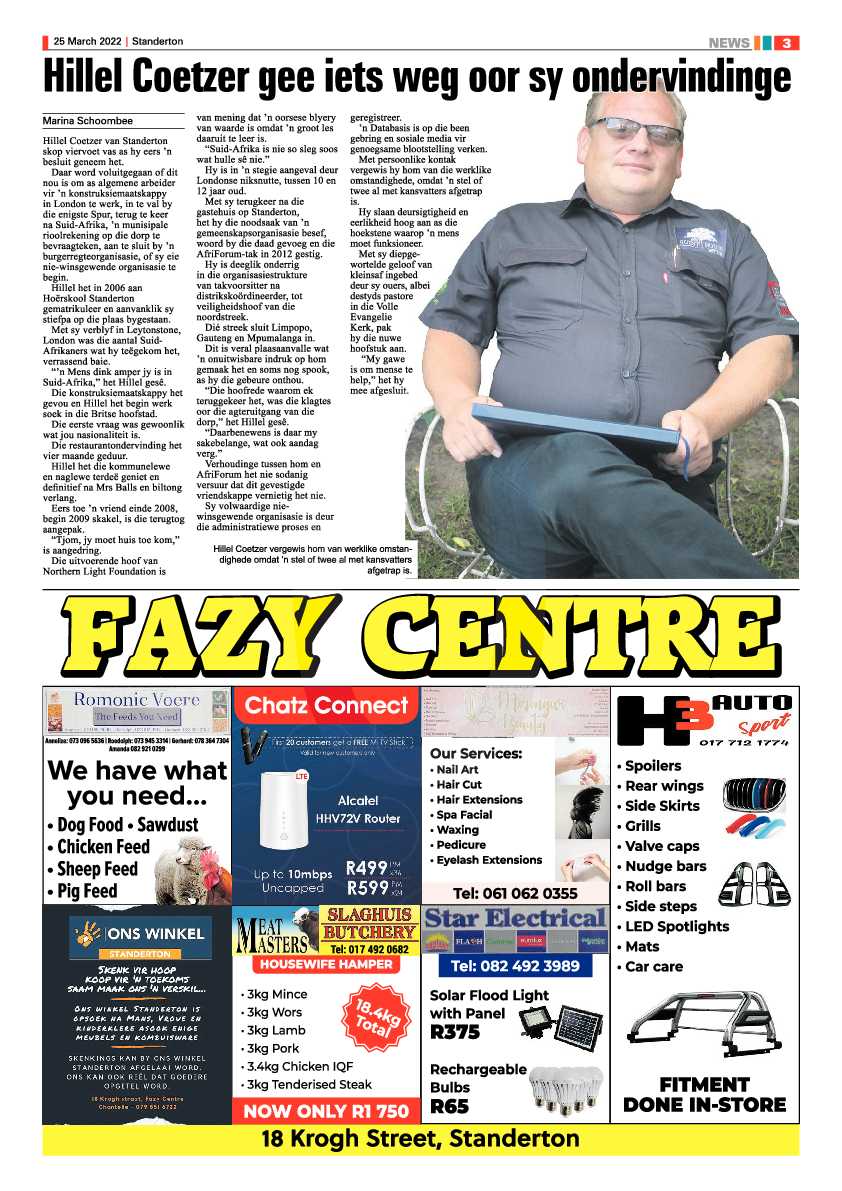 Standerton Advertiser 25 March 2022 page 3