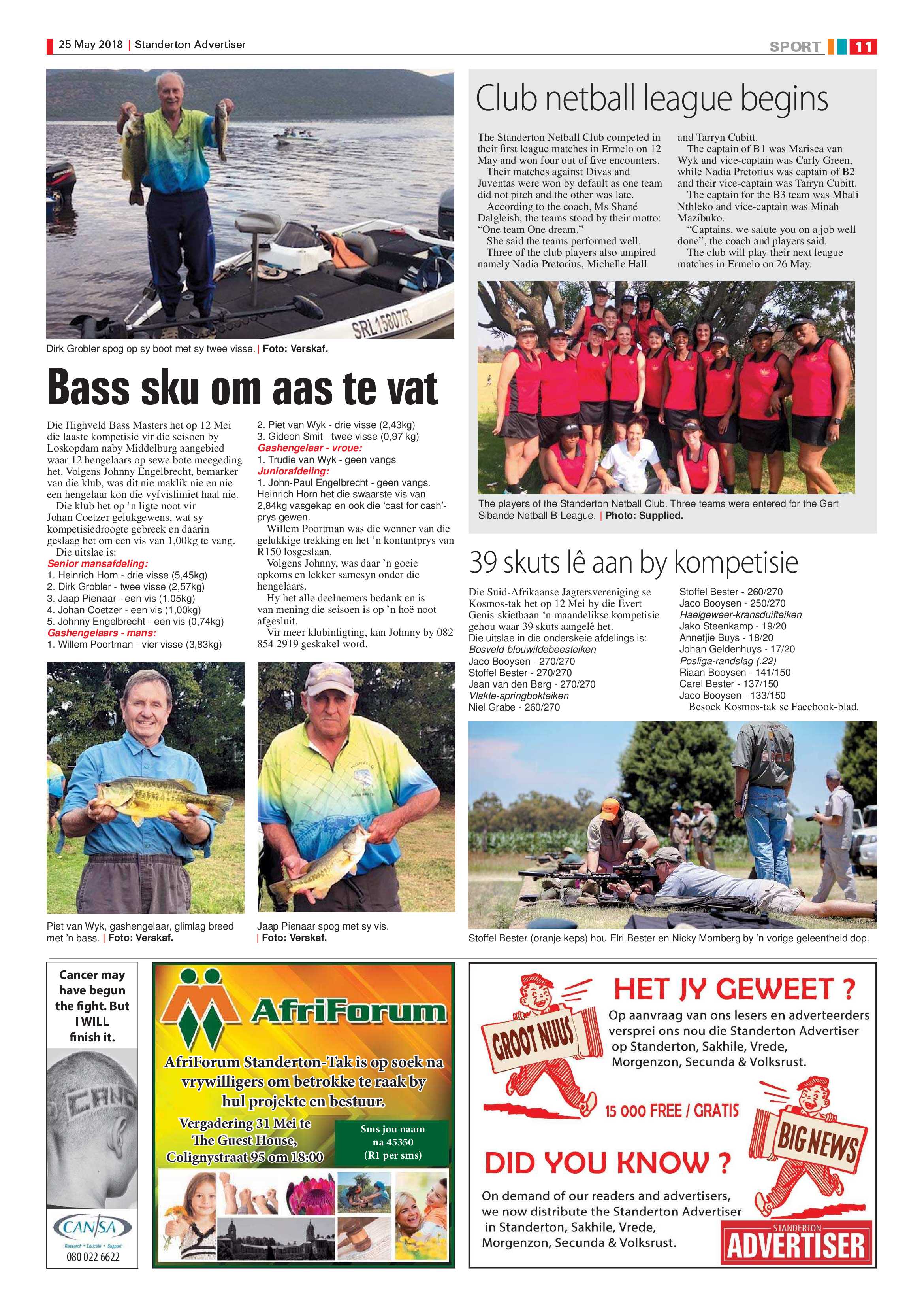 Standerton Advertiser 25 May 2018 page 11