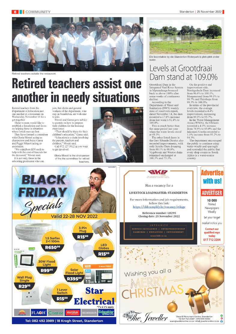 Standerton Advertiser 25 Nov 2022 page 6