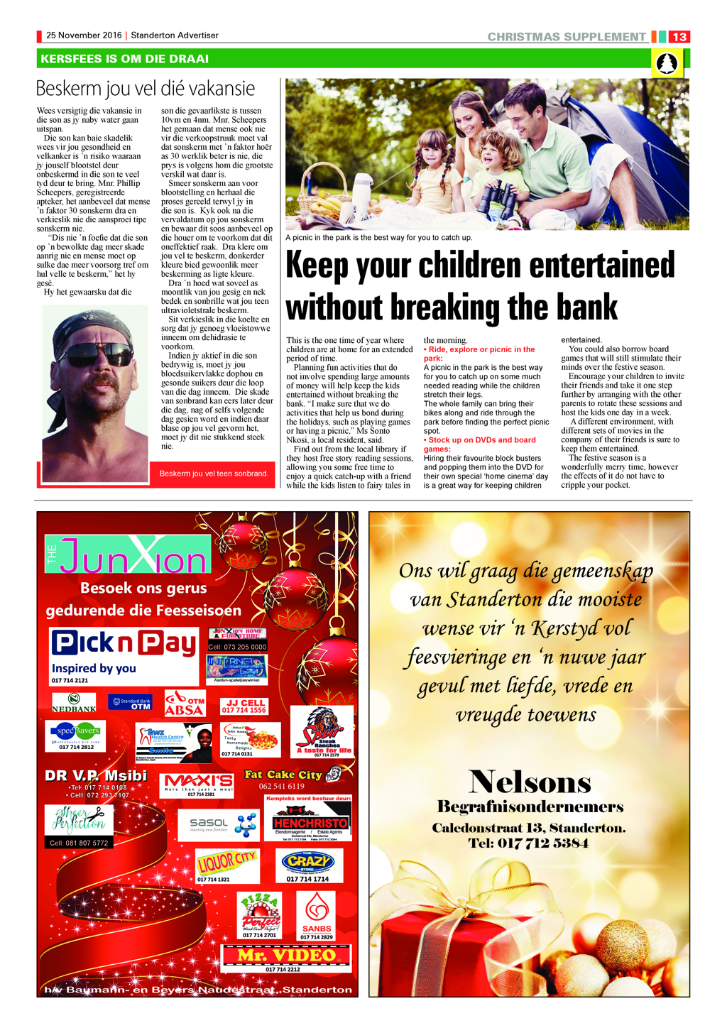 Standerton Advertiser 25 November 2016 page 13