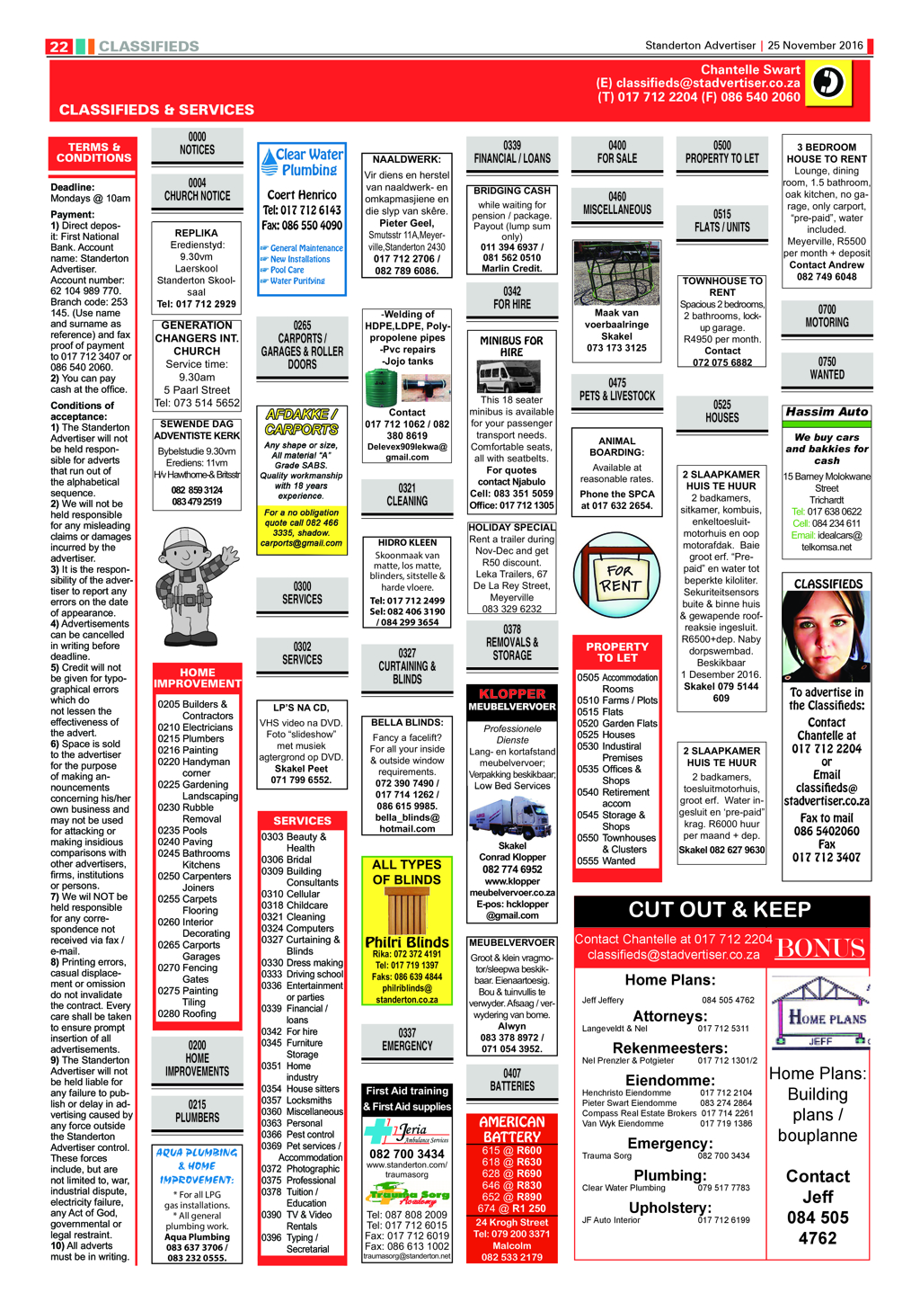 Standerton Advertiser 25 November 2016 page 22