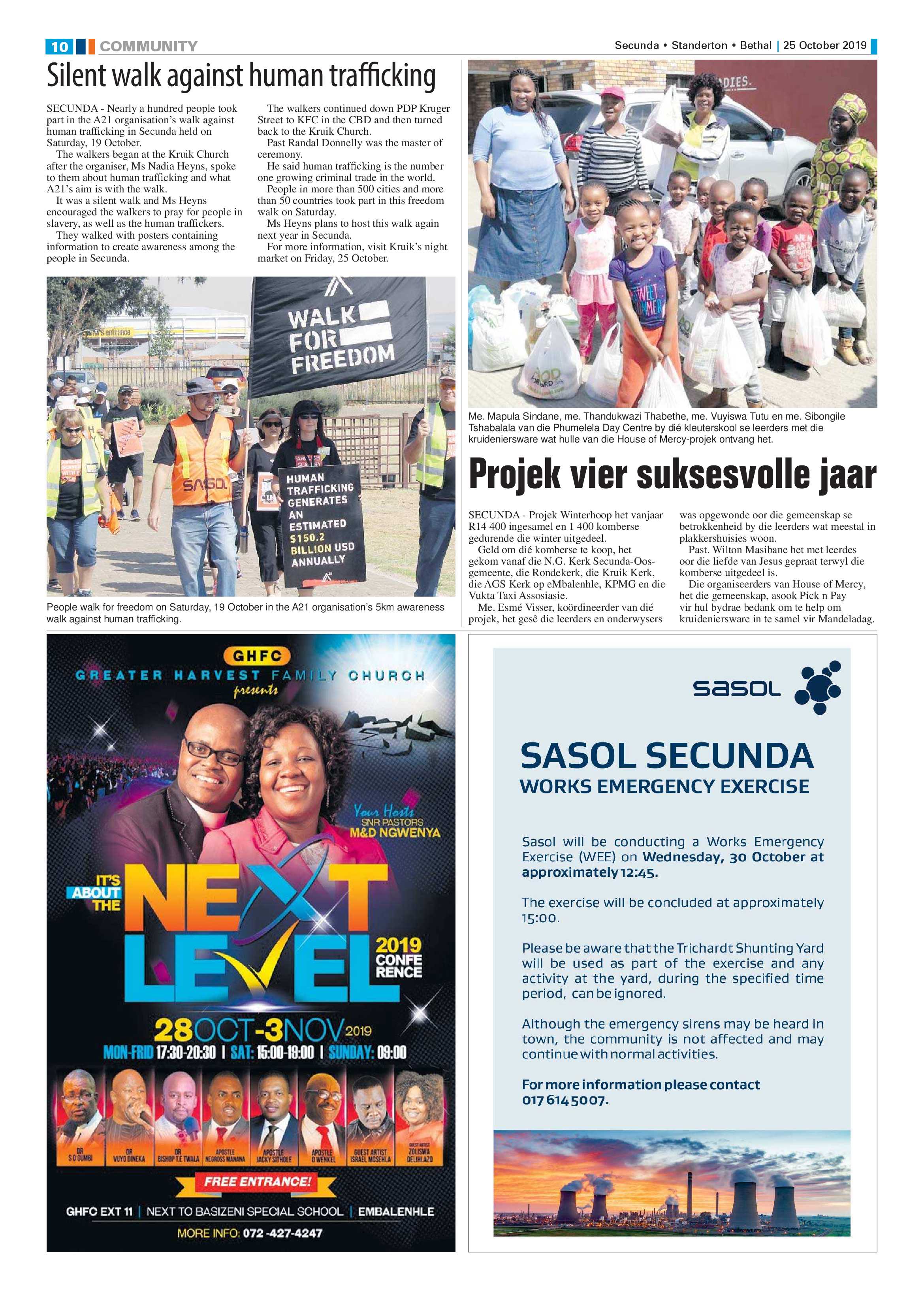Standerton Advertiser 25 October 2019 page 10