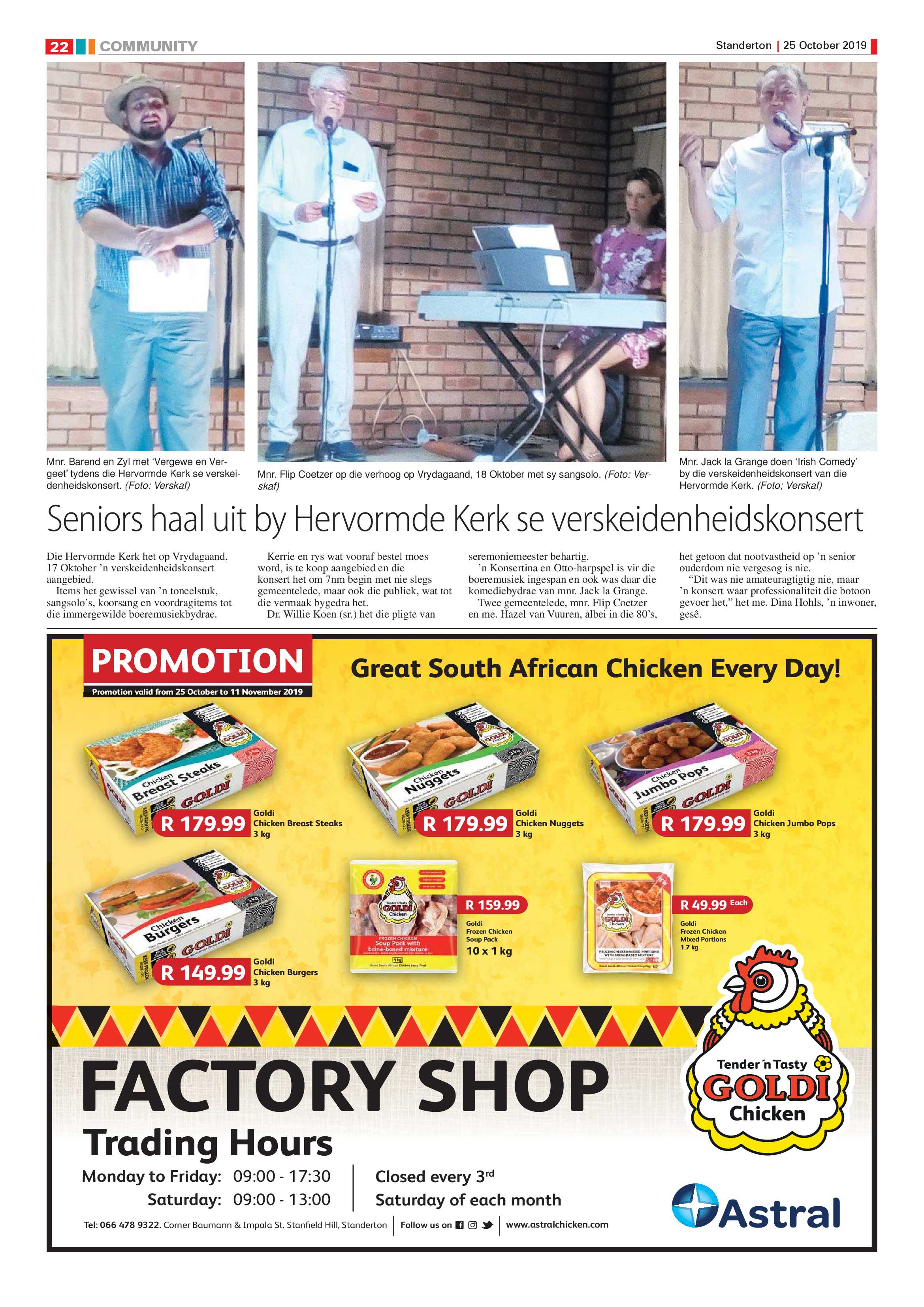 Standerton Advertiser 25 October 2019 page 22