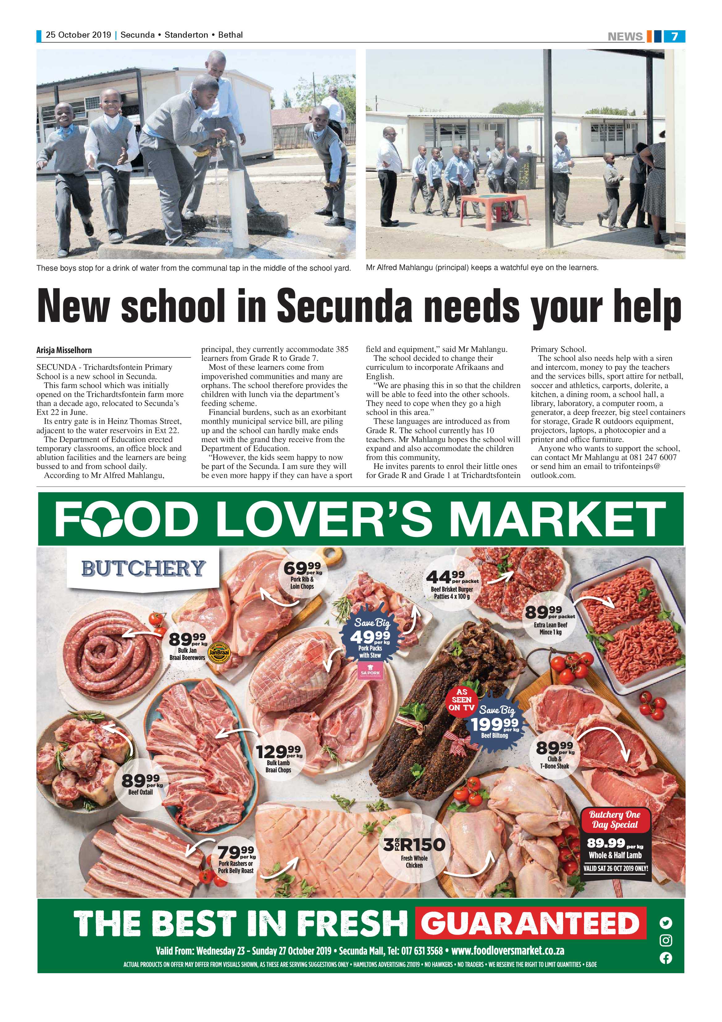 Standerton Advertiser 25 October 2019 page 7