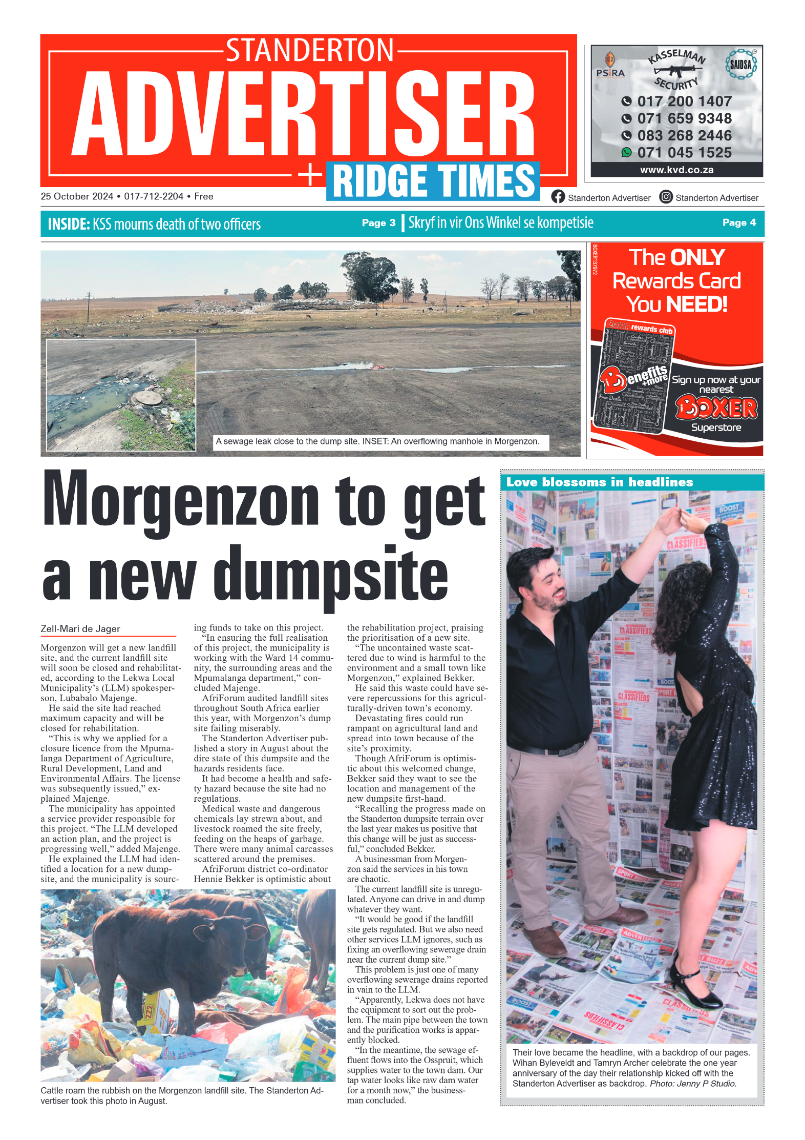 Standerton Advertiser 25 October 2024 page 1