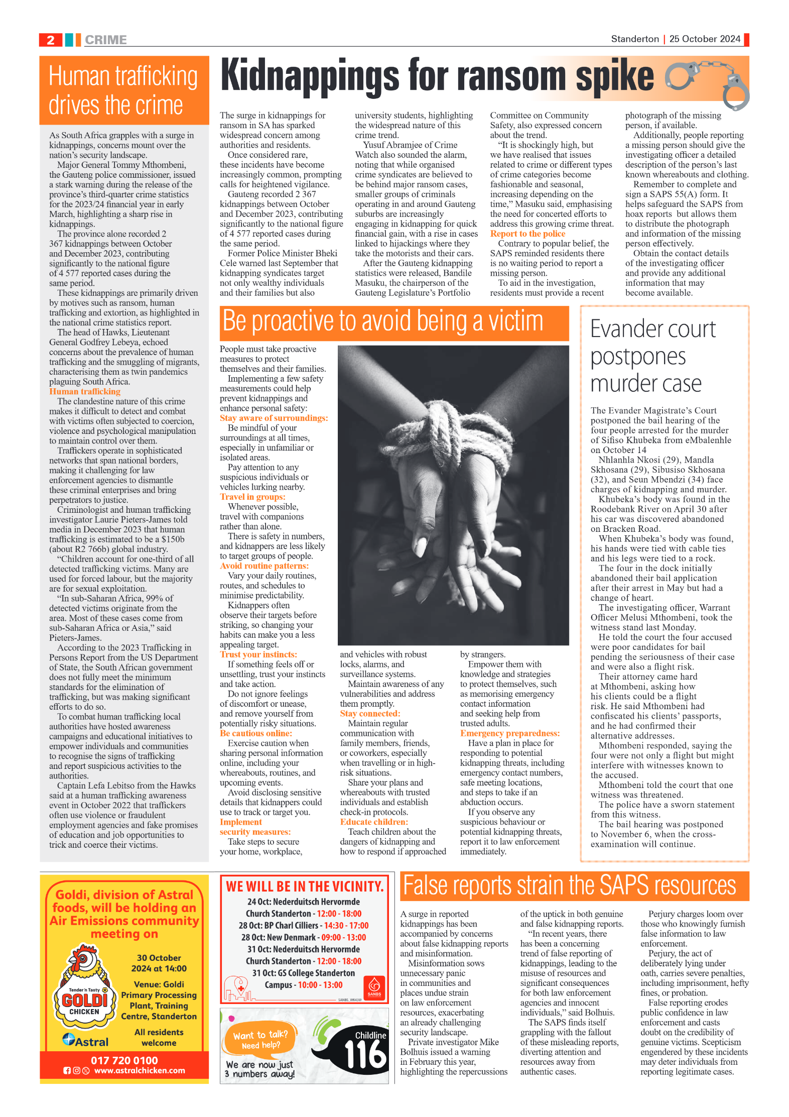 Standerton Advertiser 25 October 2024 page 2