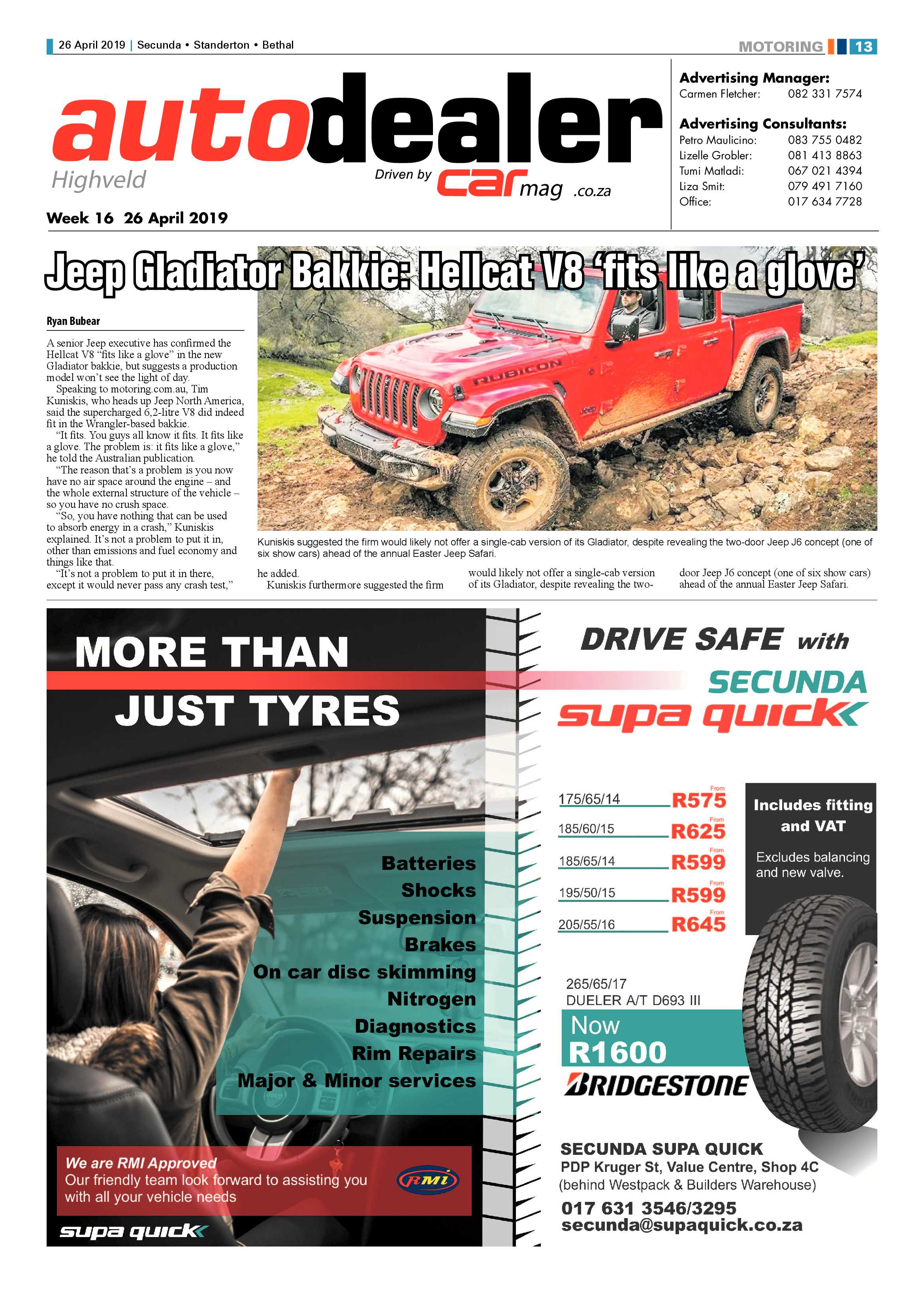 Standerton Advertiser 26 April 2019 page 17
