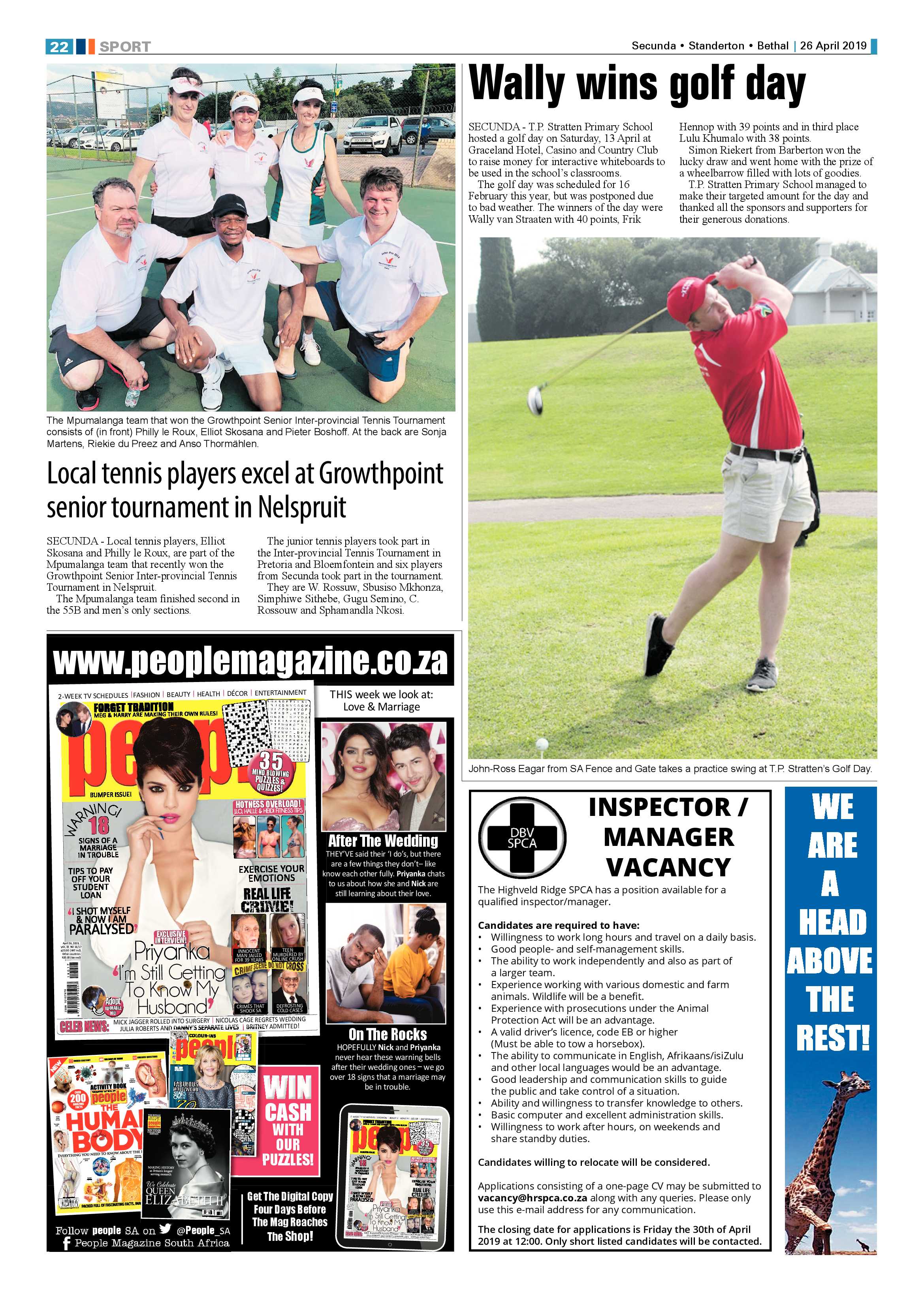 Standerton Advertiser 26 April 2019 page 26