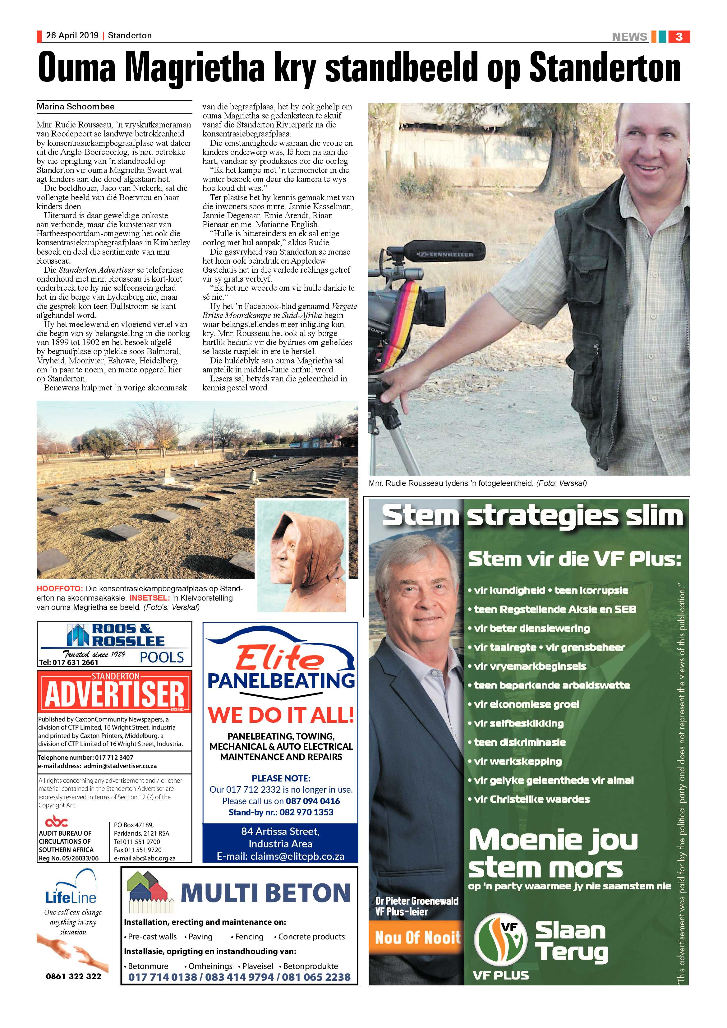 Standerton Advertiser 26 April 2019 page 3