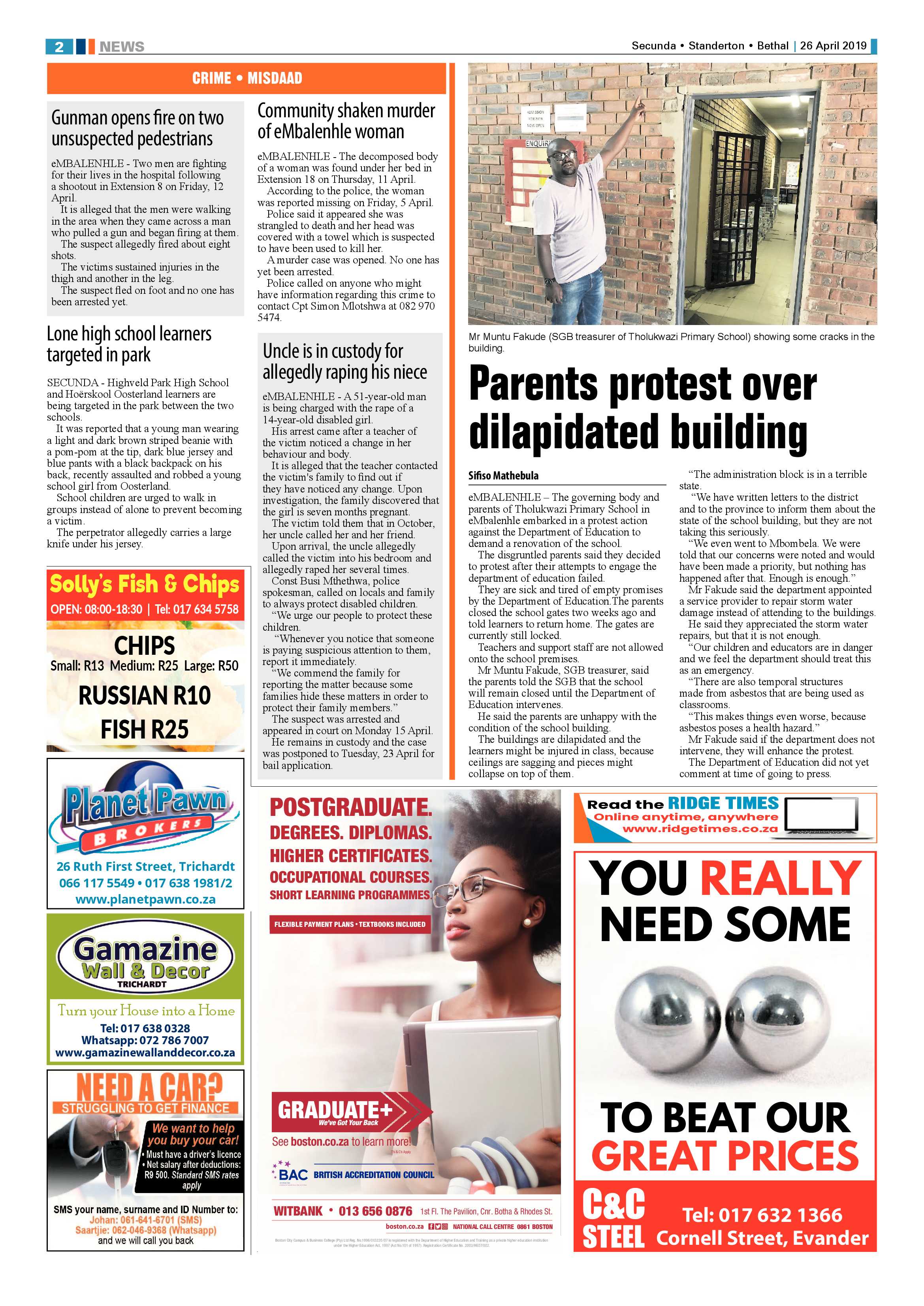 Standerton Advertiser 26 April 2019 page 6