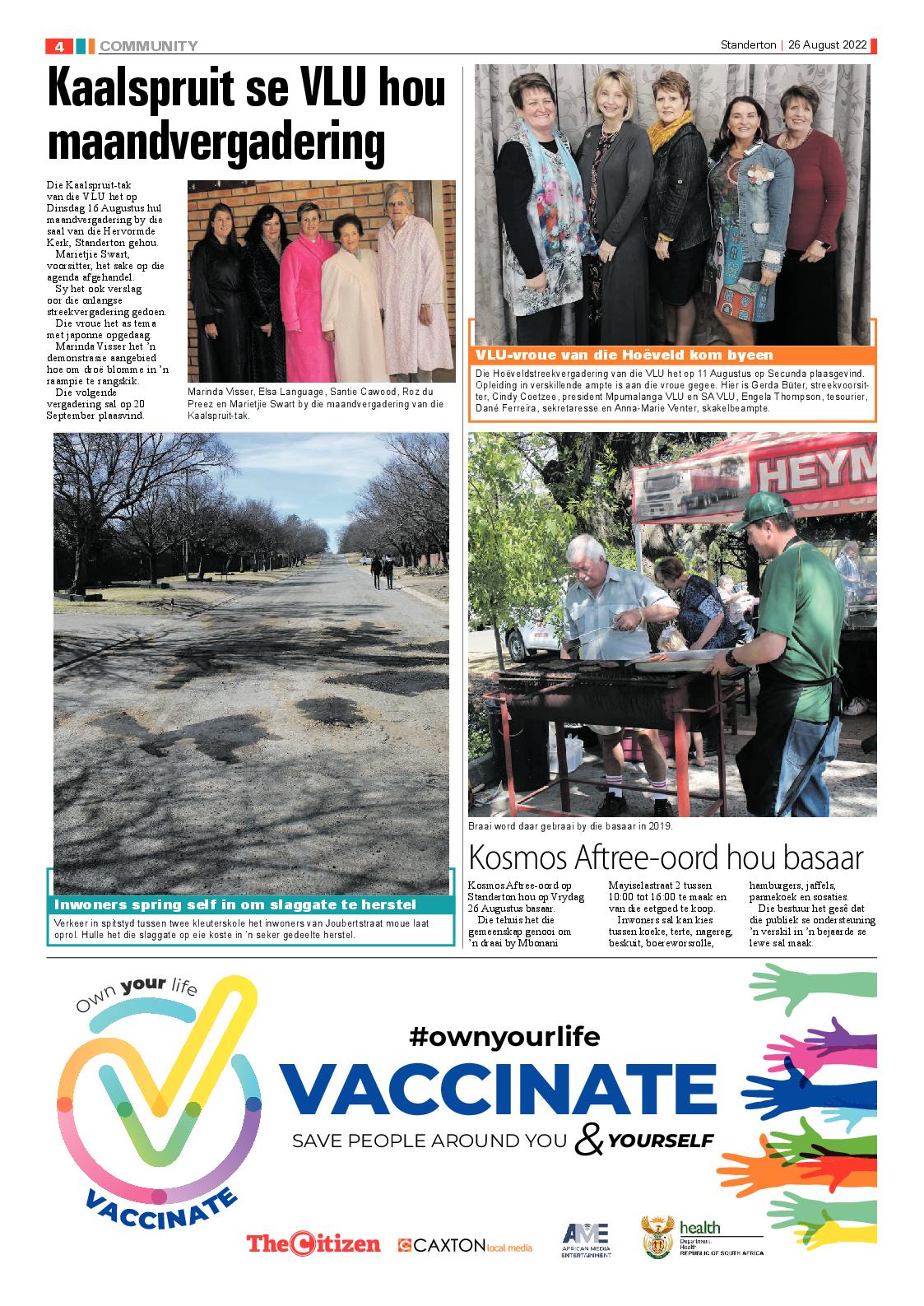 Standerton Advertiser 26 August 2022 page 4