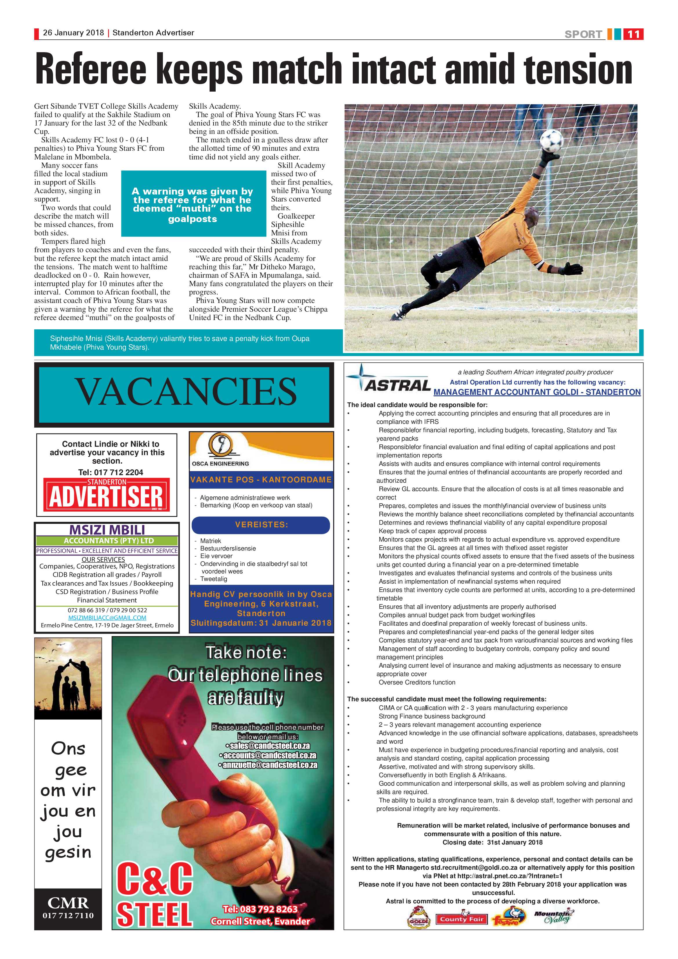 Standerton Advertiser 26 January page 11