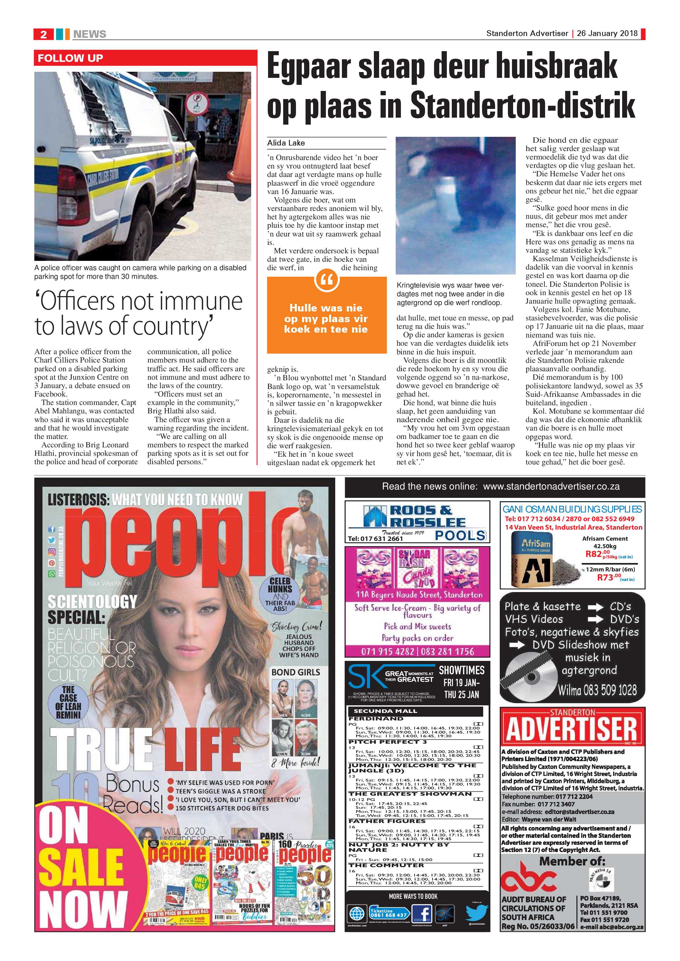 Standerton Advertiser 26 January page 2